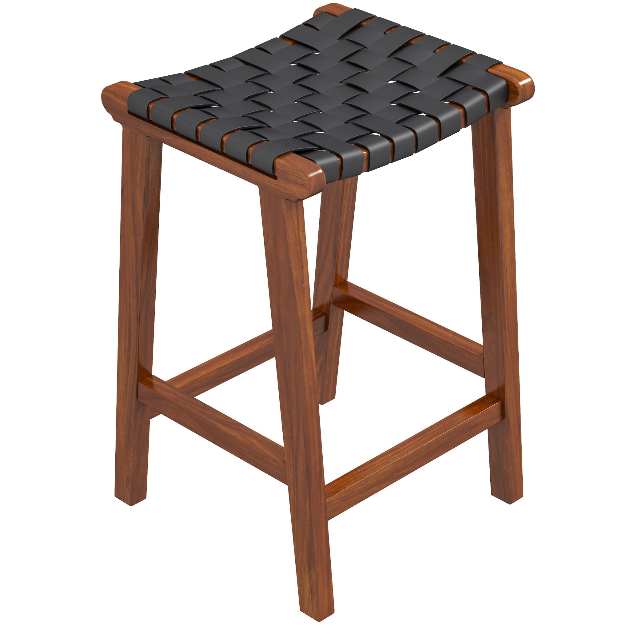 James - Modern Genuine Leather Bar Stool - Best Buy Furniture