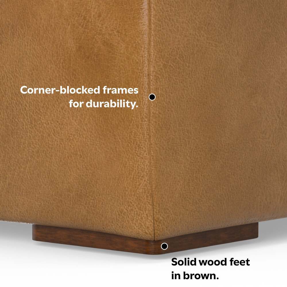 Rex - Handcrafted Sectional Sofa And Ottoman - Best Buy Furniture