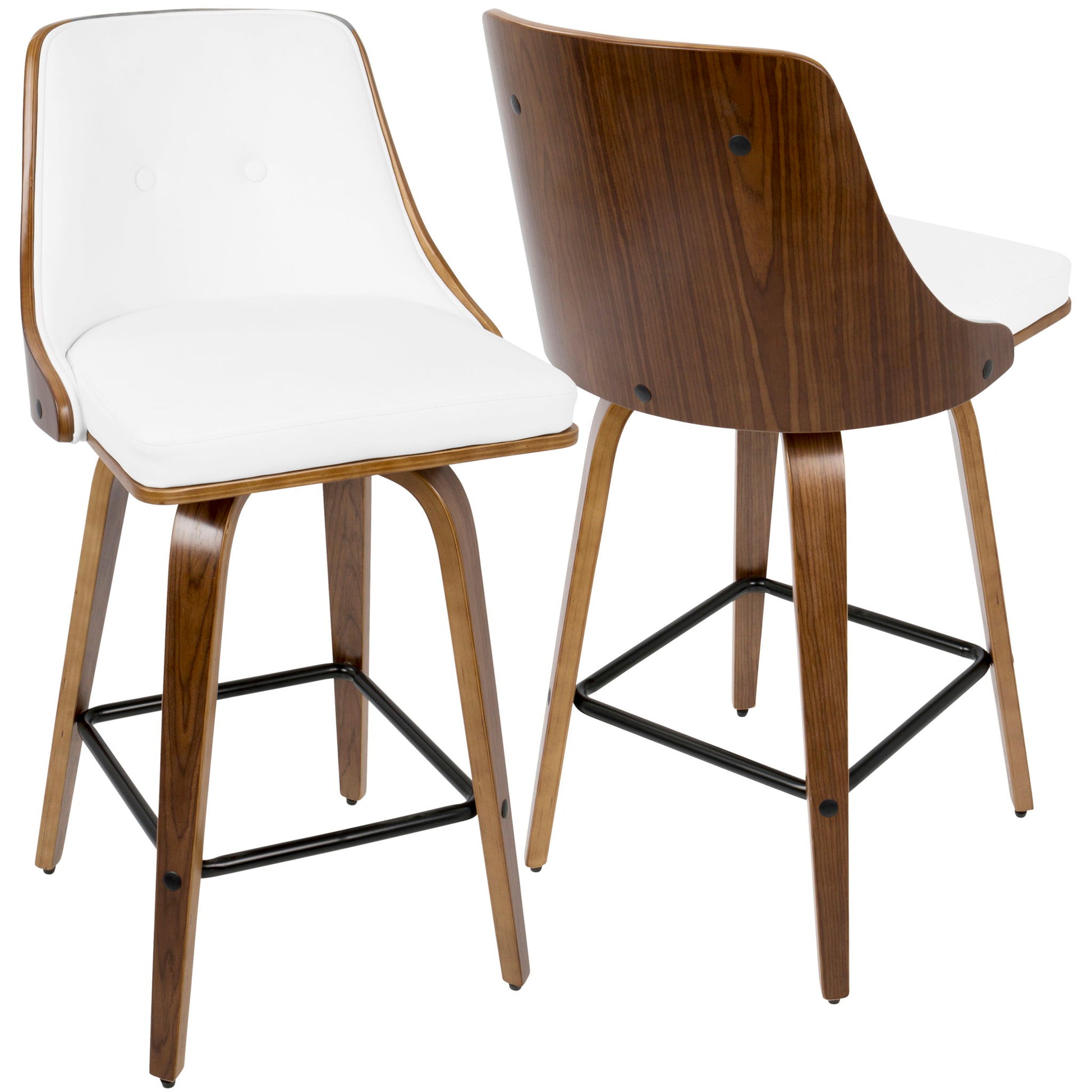 Gianna - Mid Century Modern Counter Stool (Set of 2) - Best Buy Furniture