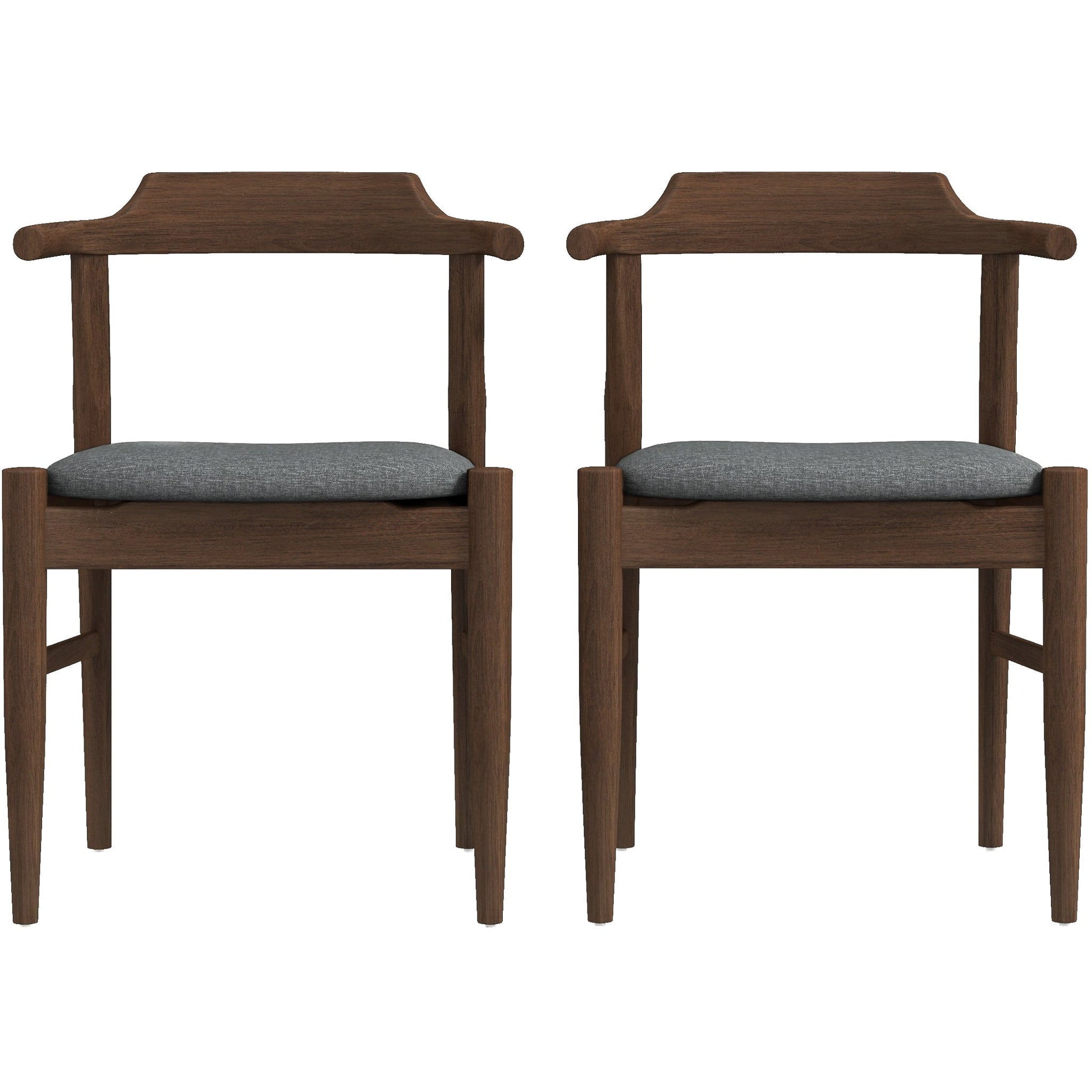 Dakota - Mid-Century Modern Velvet Dining Chair (Set of 2) - Best Buy Furniture