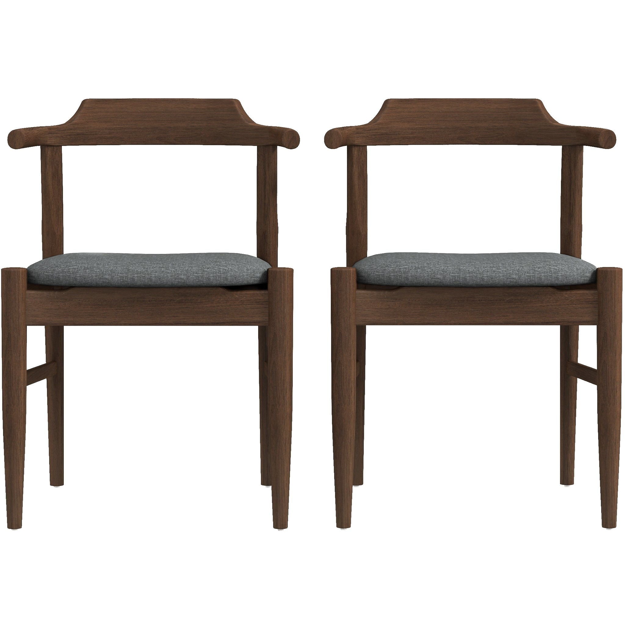 Dakota - Mid-Century Modern Velvet Dining Chair (Set of 2) - Best Buy Furniture