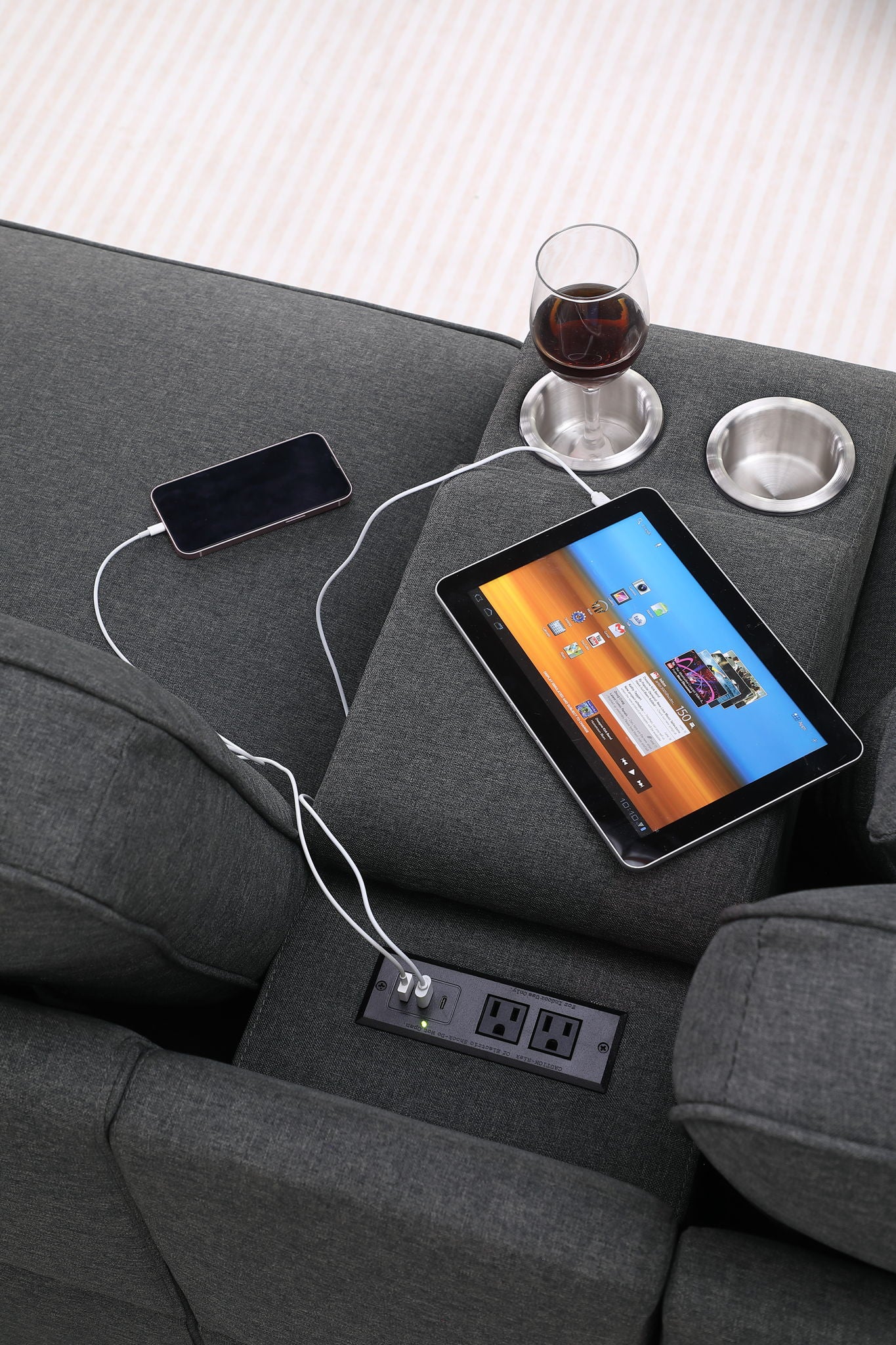 Eric - 9 Piece Upholstered Sectional With Ottoman - Best Buy Furniture