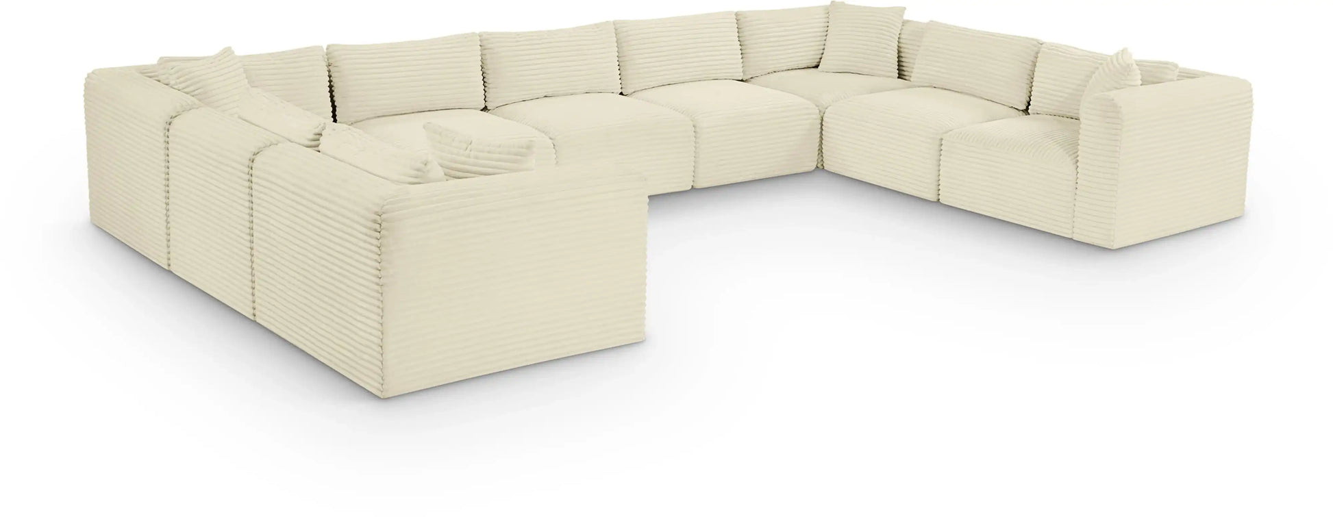 Shaggy - 9 Piece Modular U-Shaped Sectional - Best Buy Furniture