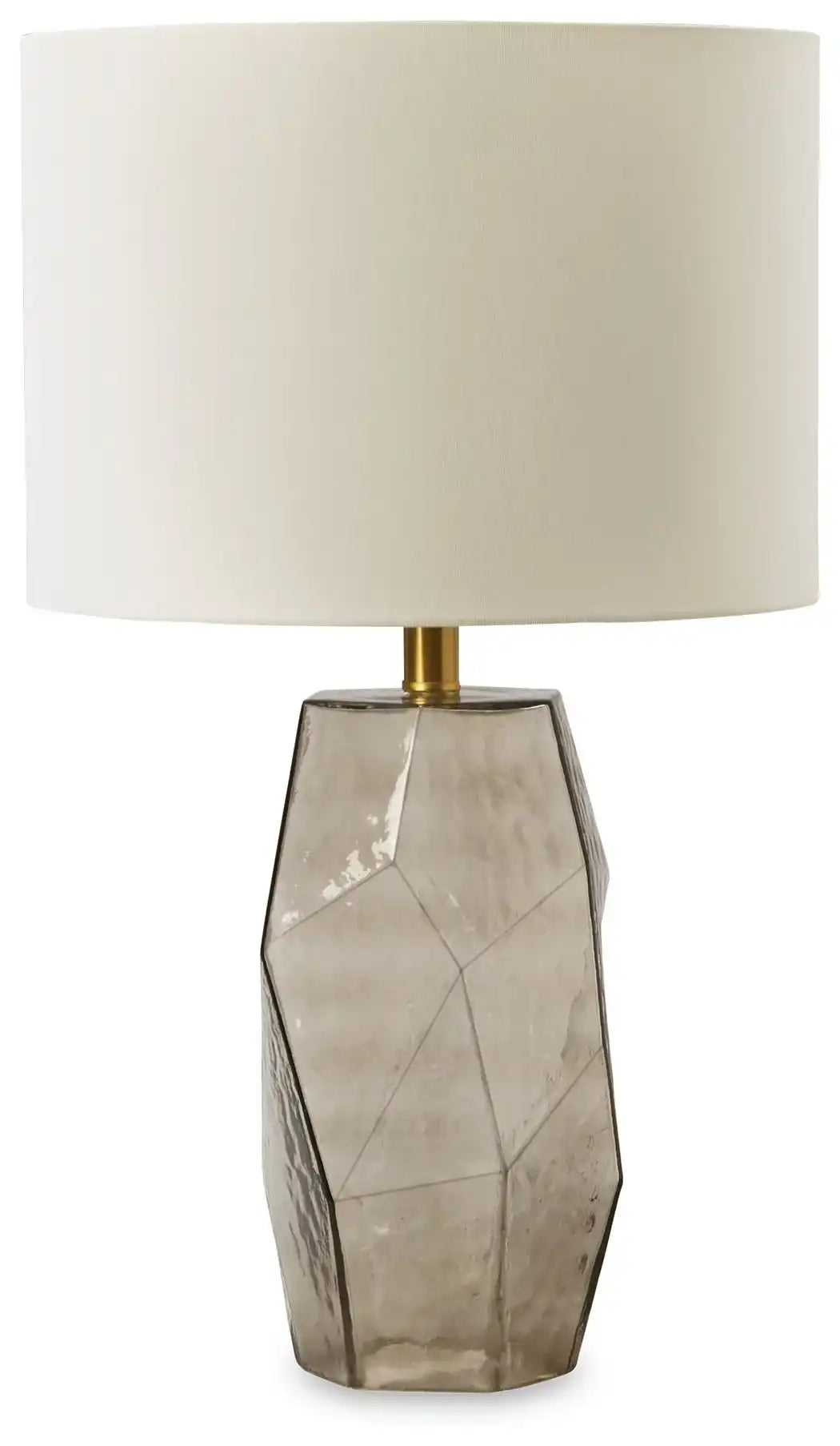 Taylow - Glass Table Lamp - Gray - Best Buy Furniture