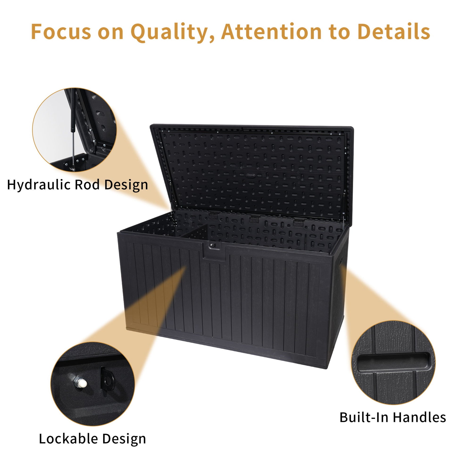 Outdoor Large Storage Box With Lockable Storage Containers - Best Buy Furniture