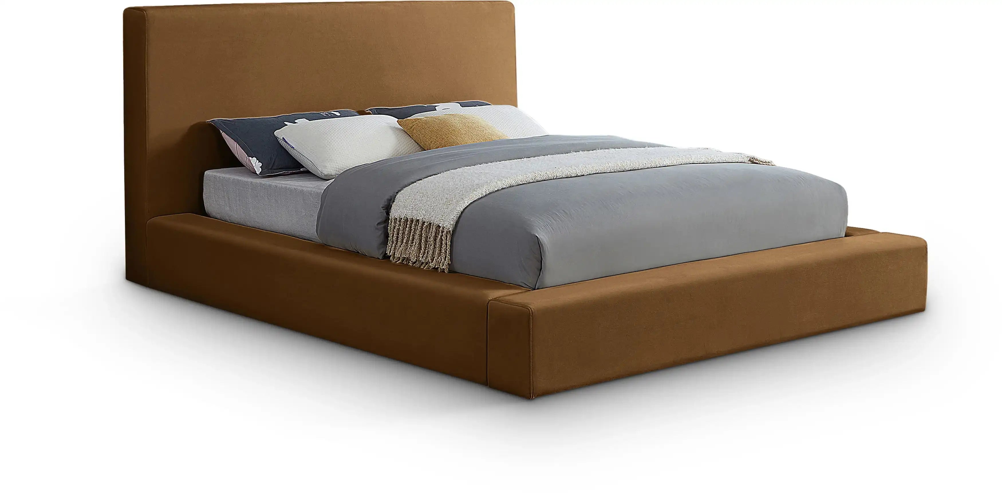Dorian - Velvet Upholstered Bed - Best Buy Furniture