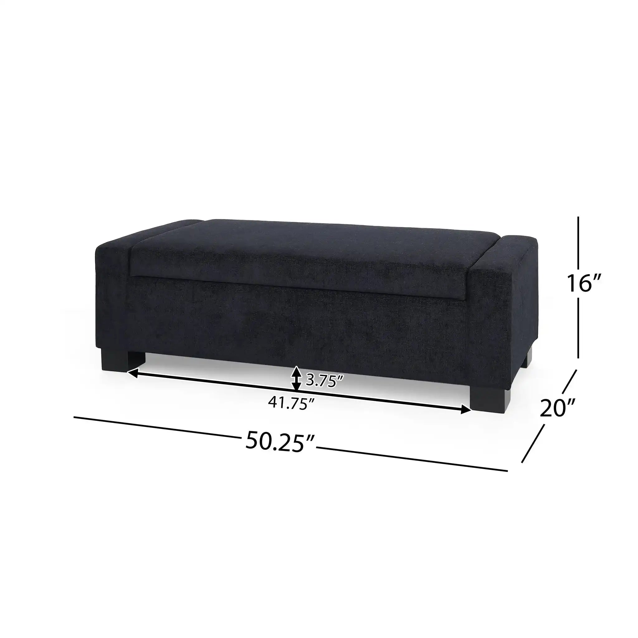 Textured Fabric Ottoman Bench With Hinged Lid - Best Buy Furniture