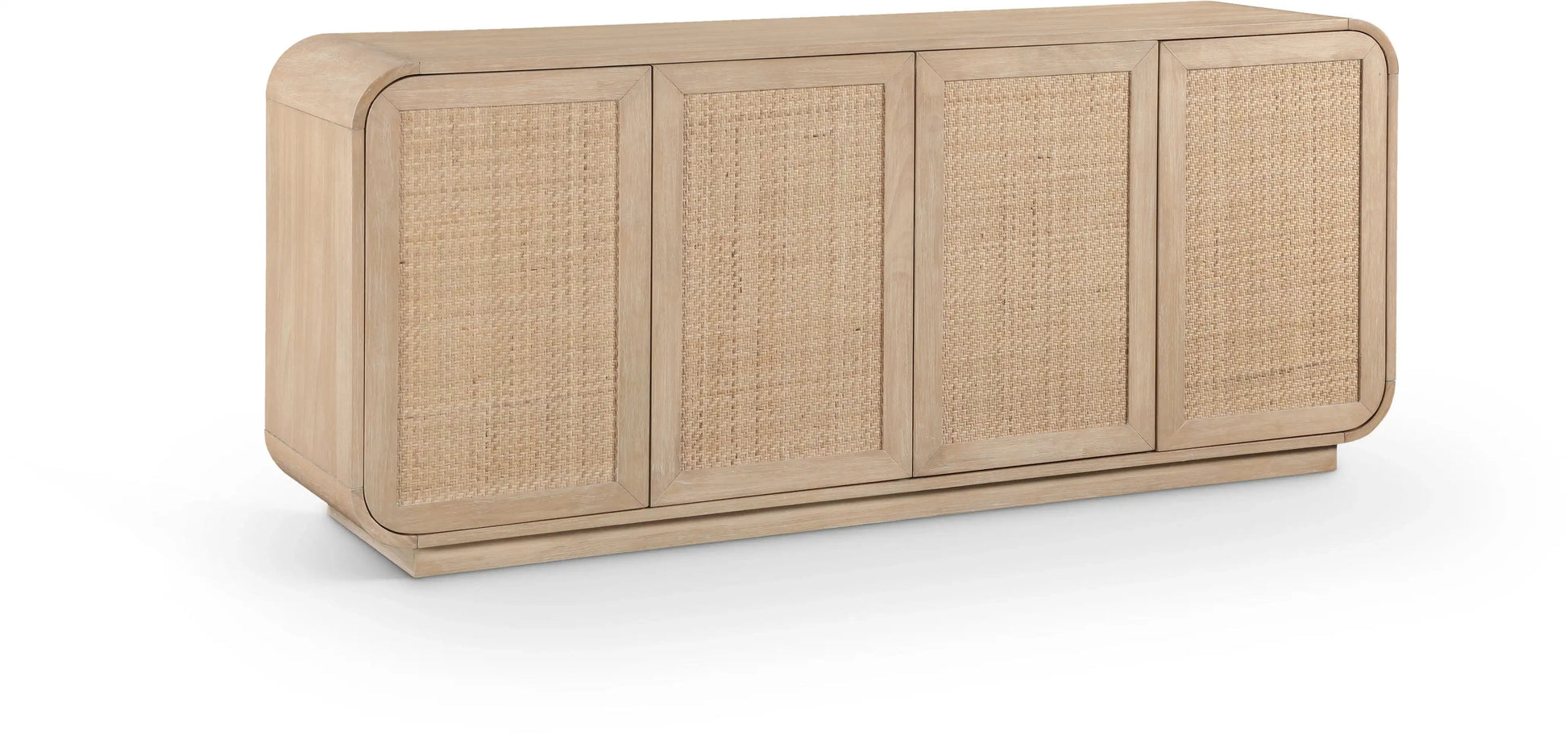 Windsor - 72" Rubberwood Sideboard / Buffet - Natural - Best Buy Furniture