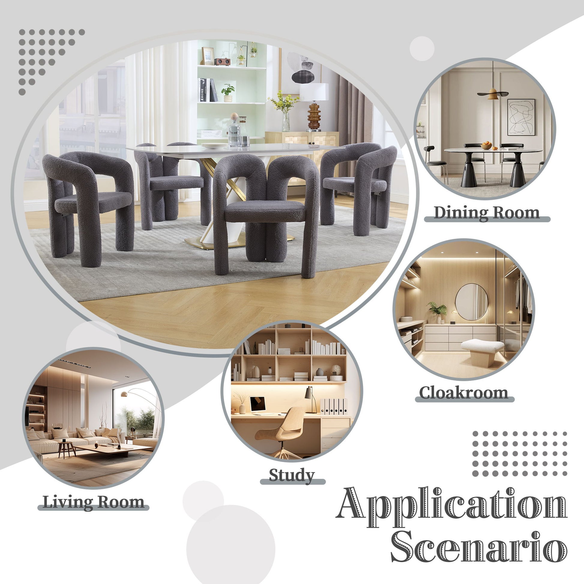 Coolmore Contemporary Designed Accent / Dining Chair With Armrests - Best Buy Furniture