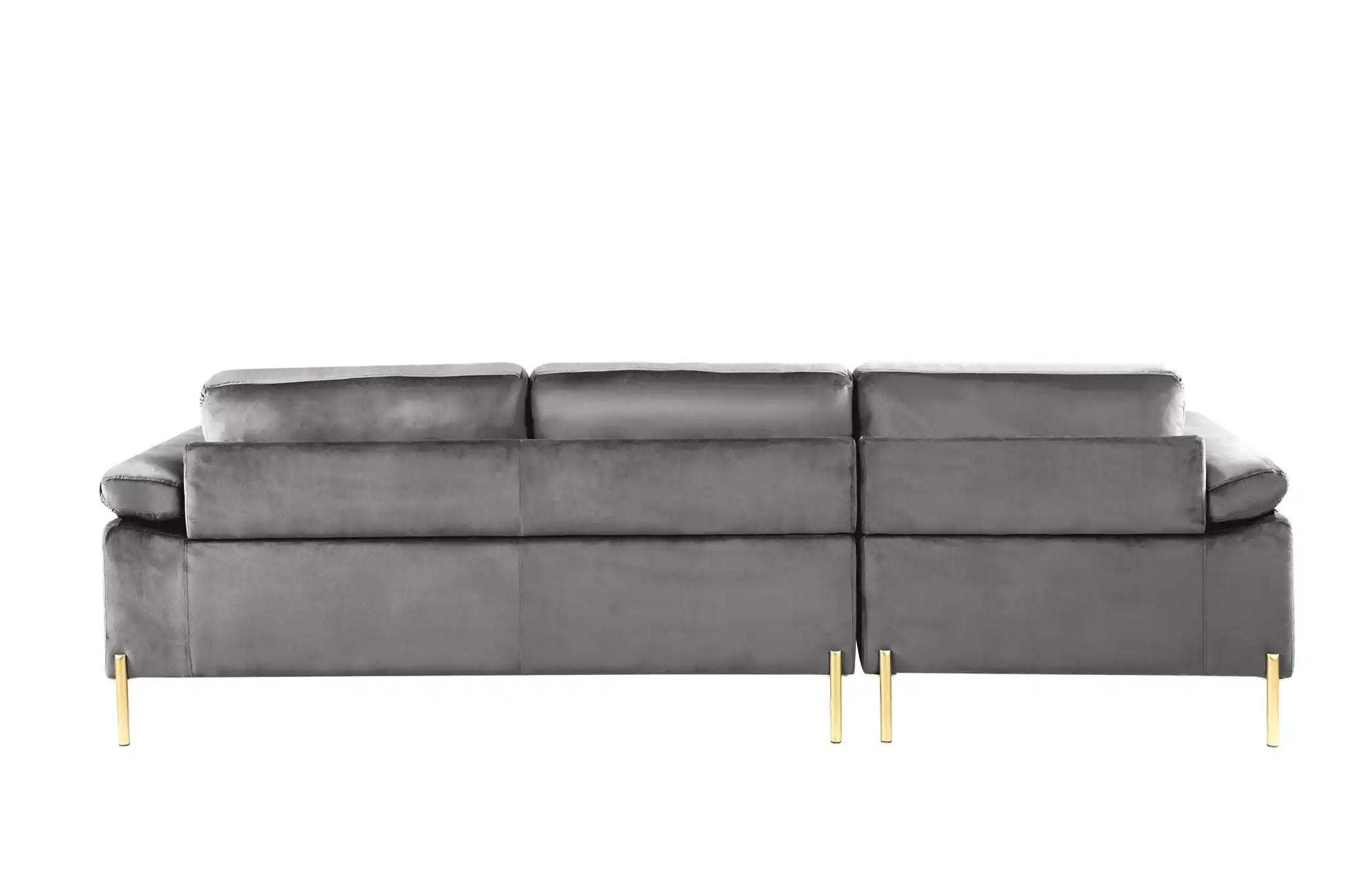 Shannon - Velvet Sectional Sofa With Chaise - Best Buy Furniture