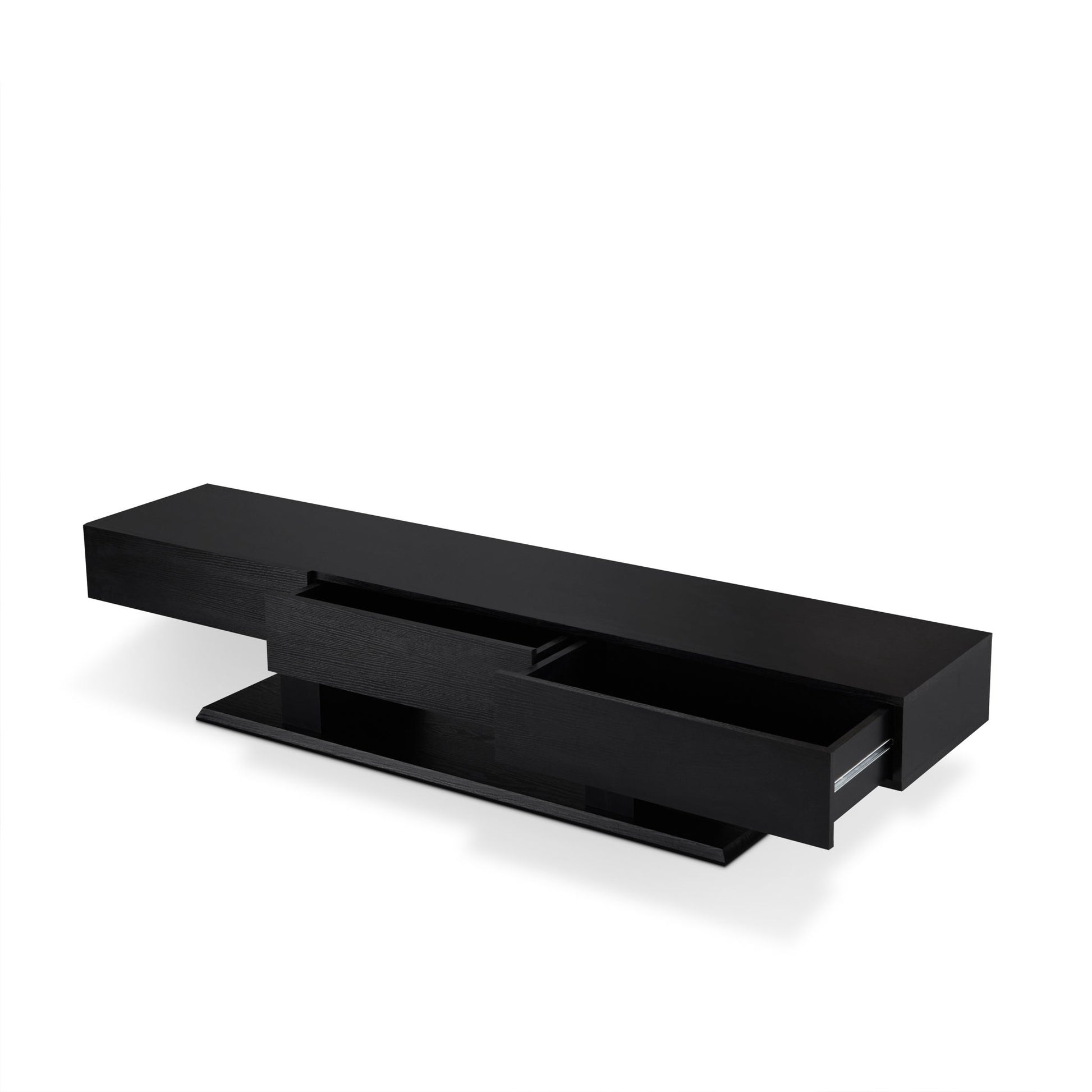Follian - TV Stand - Black - Best Buy Furniture