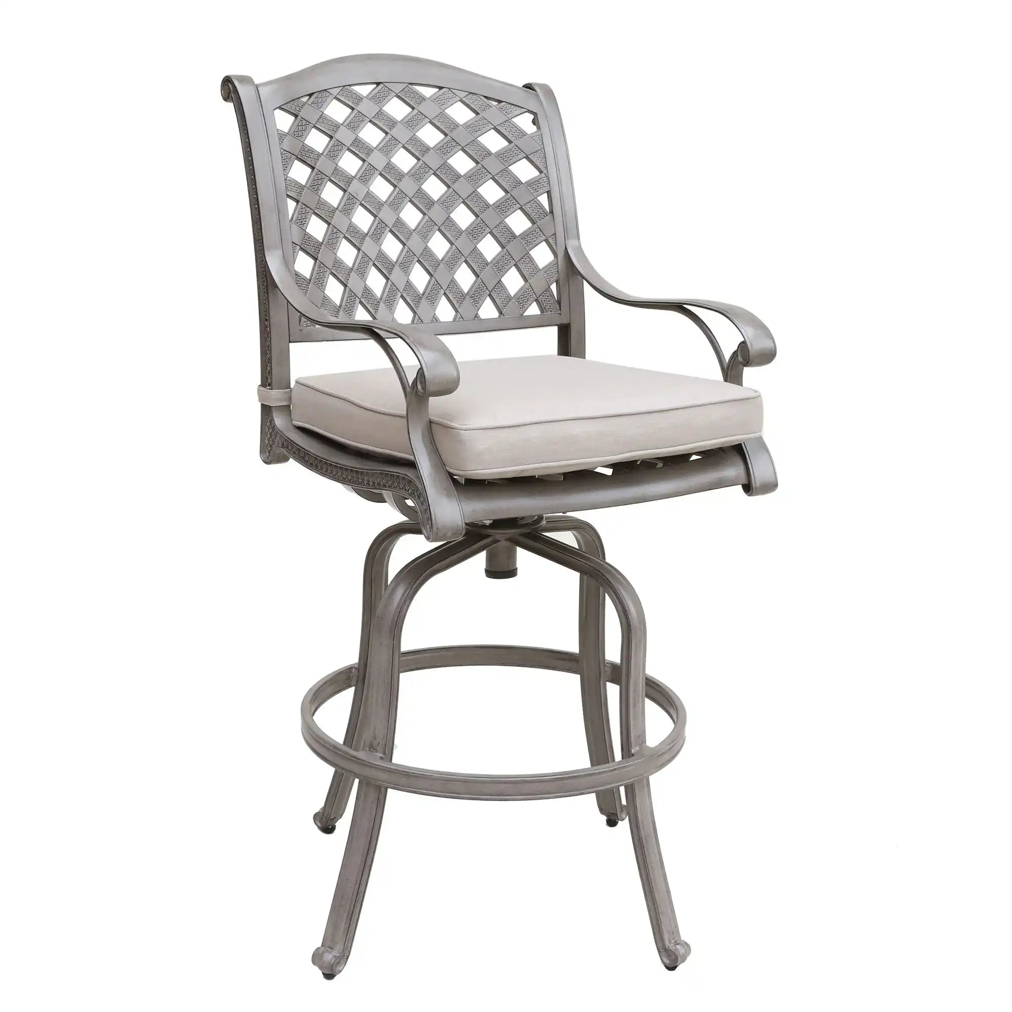 Cast Aluminum Bar Set With Cushion - Best Buy Furniture