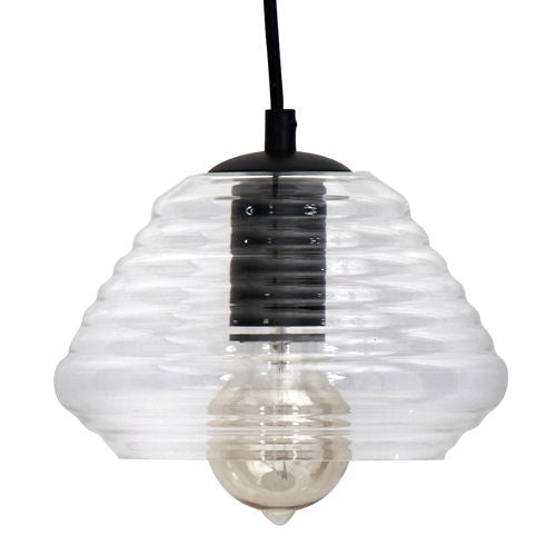 Torus - Triangle Industrial Pendant - Clear - Best Buy Furniture