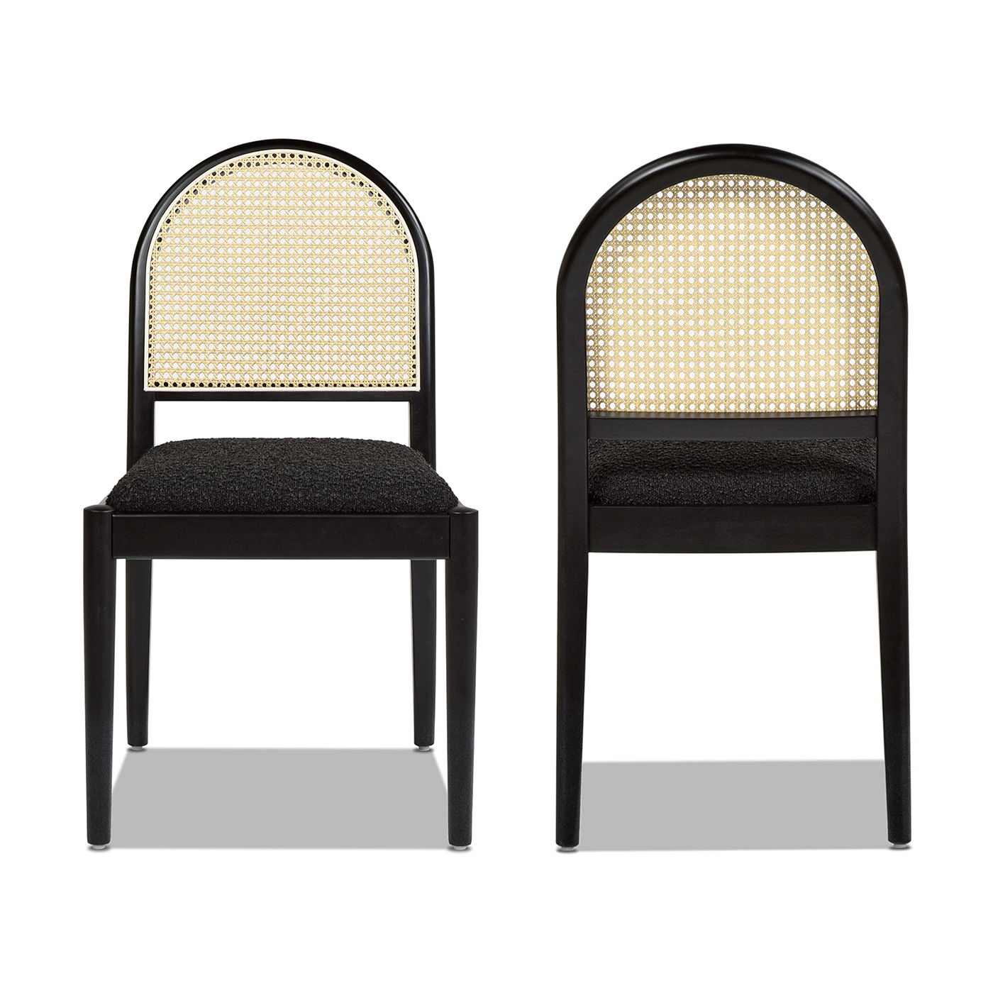 Panama - Curved Cane Side Dining Chair (Set of 2) - Best Buy Furniture
