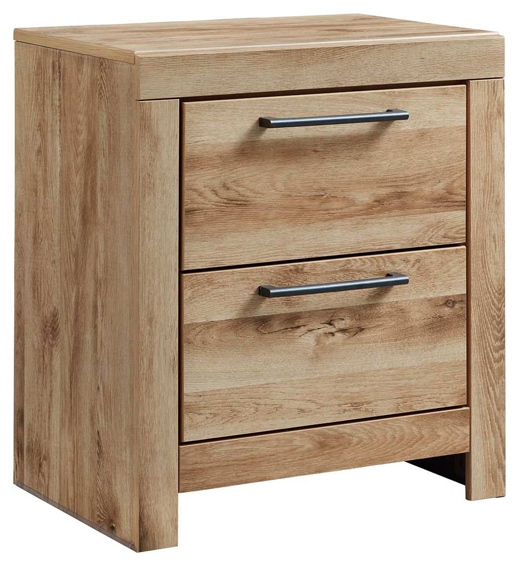 Hyanna - Two Drawer Night Stand - Tan Brown - Best Buy Furniture