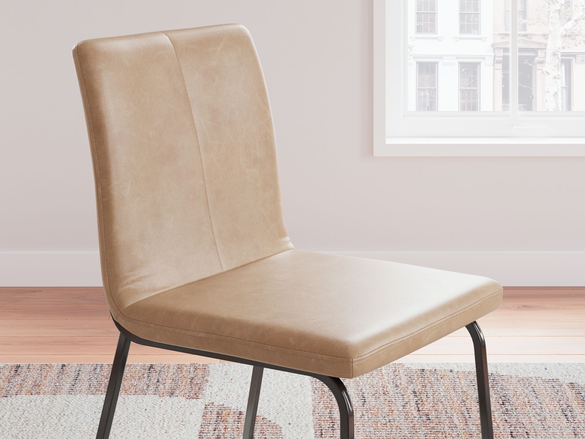 Pharwynn - Dining Upholstered Side Chair (Set of 4) - Toast - Best Buy Furniture