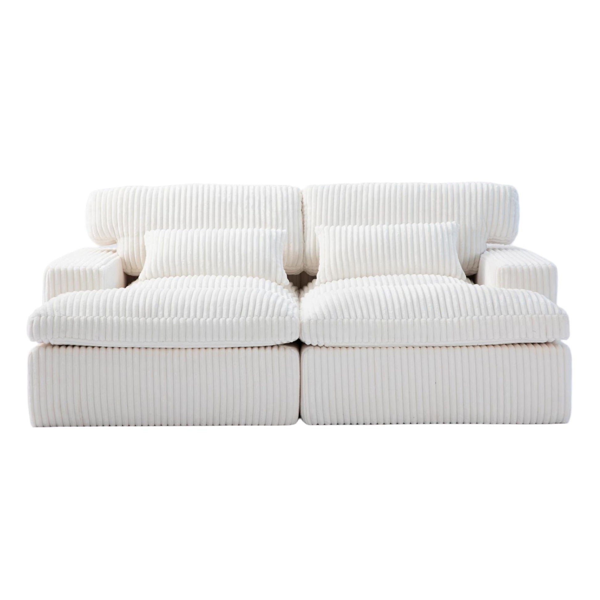 Double Chaise Lounge Chair, Oversized Upholstered Sleeper Cloud Couch - Best Buy Furniture