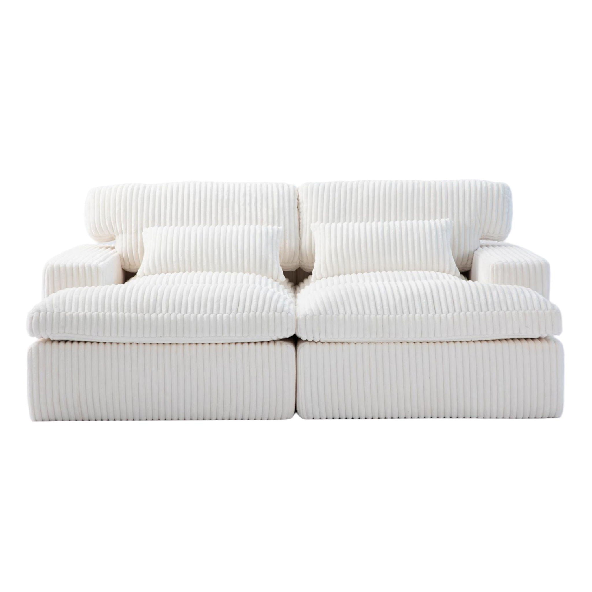 Double Chaise Lounge Chair, Oversized Upholstered Sleeper Cloud Couch - Best Buy Furniture