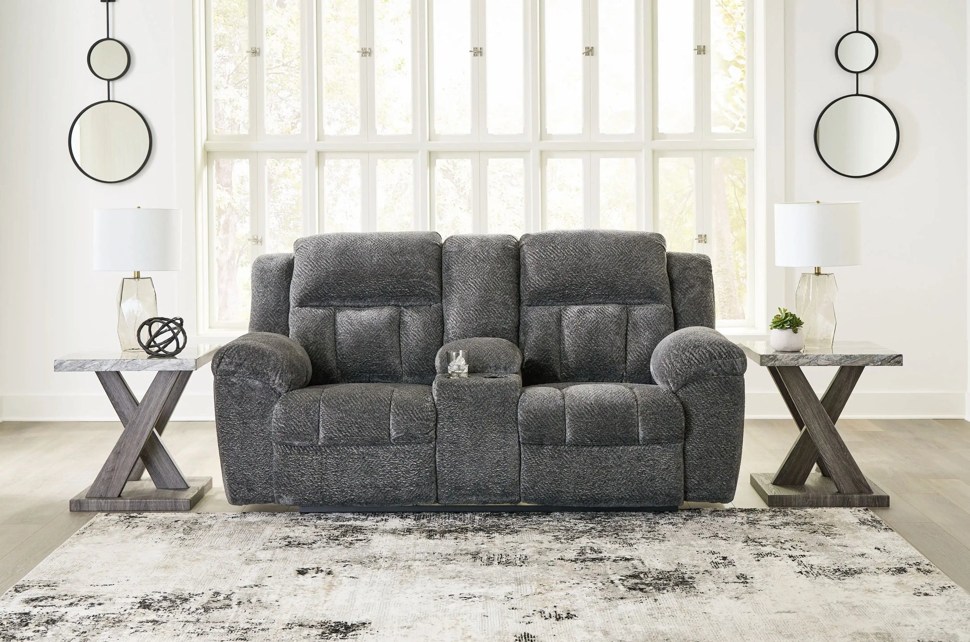 Frohn - Dbl Reclining Loveseat With Console - Best Buy Furniture