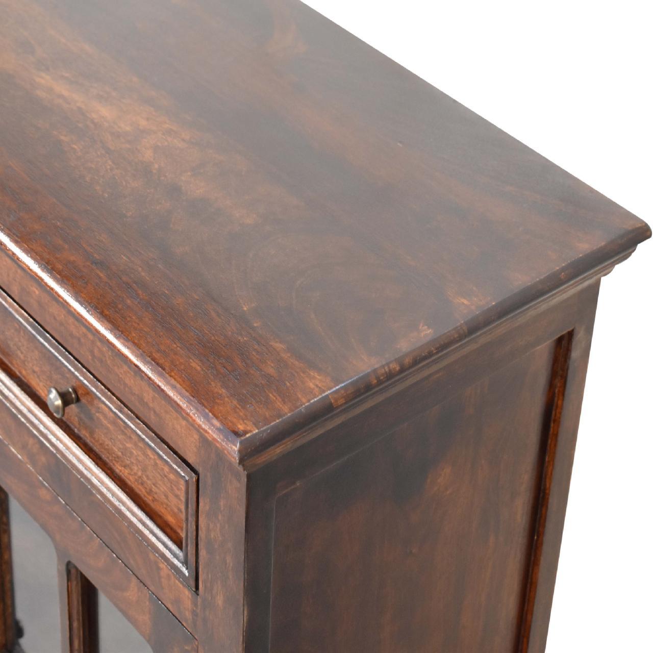 Glazed Sideboard - Walnut - Best Buy Furniture