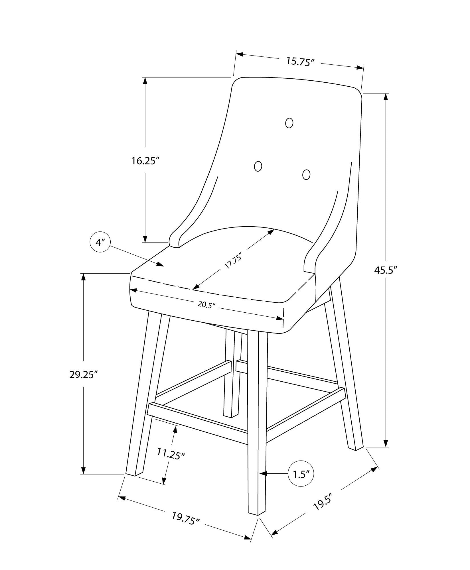 Swivel Stool Bar Height, Transitional (Set of 2) - Best Buy Furniture