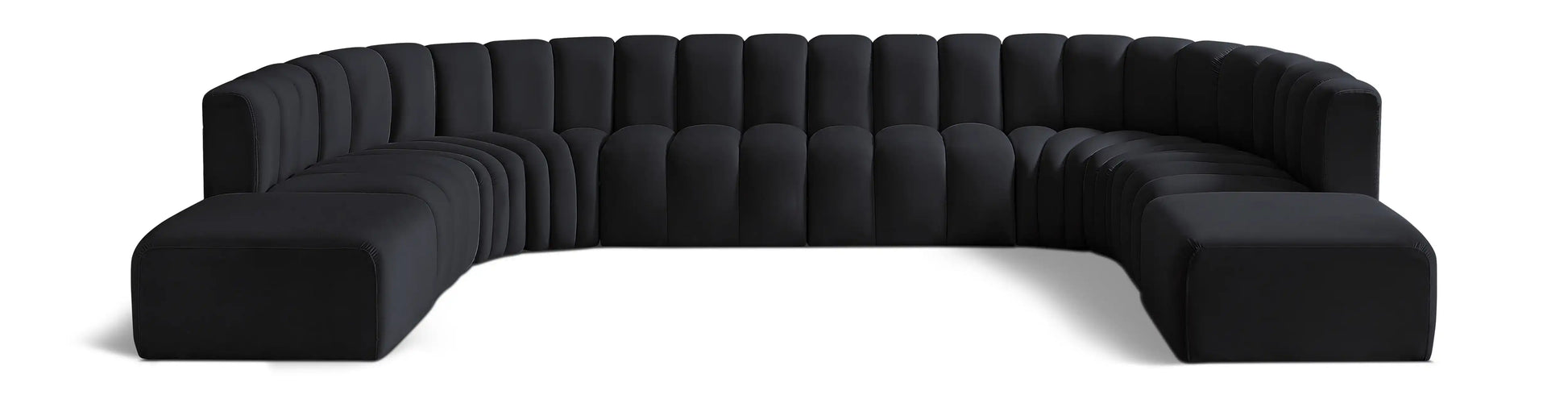 Arc - Velvet Modular Sectional - Best Buy Furniture