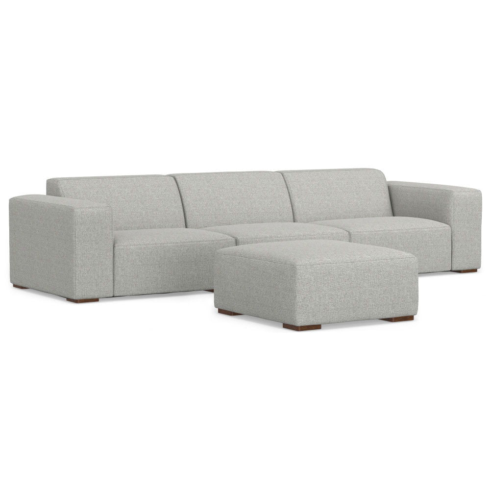 Rex - Handcrafted Sectional Sofa And Ottoman - Best Buy Furniture
