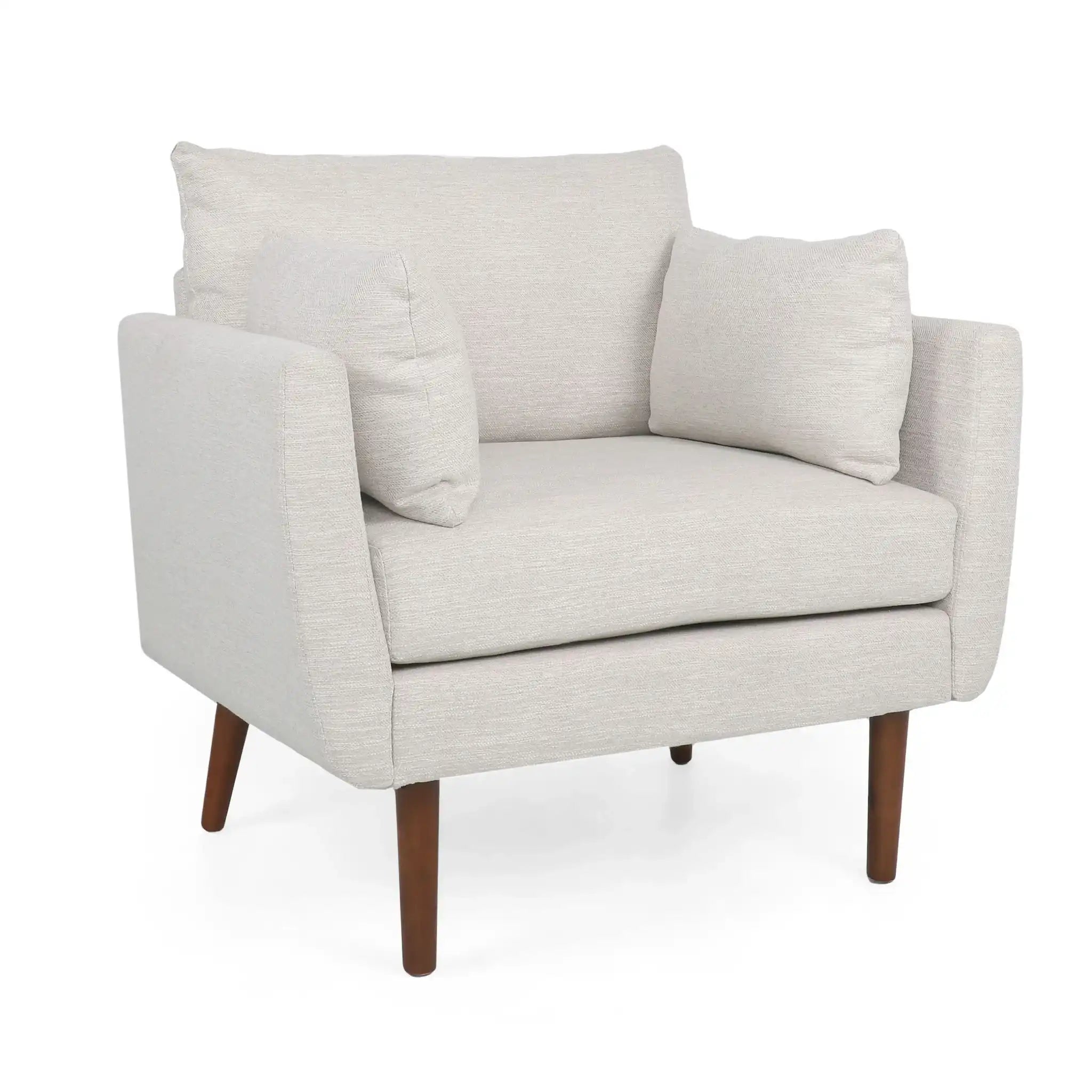 Luminate - Upholstered Fabric Club Chair With Tapered Legs And 2 Accent Pillows - Best Buy Furniture