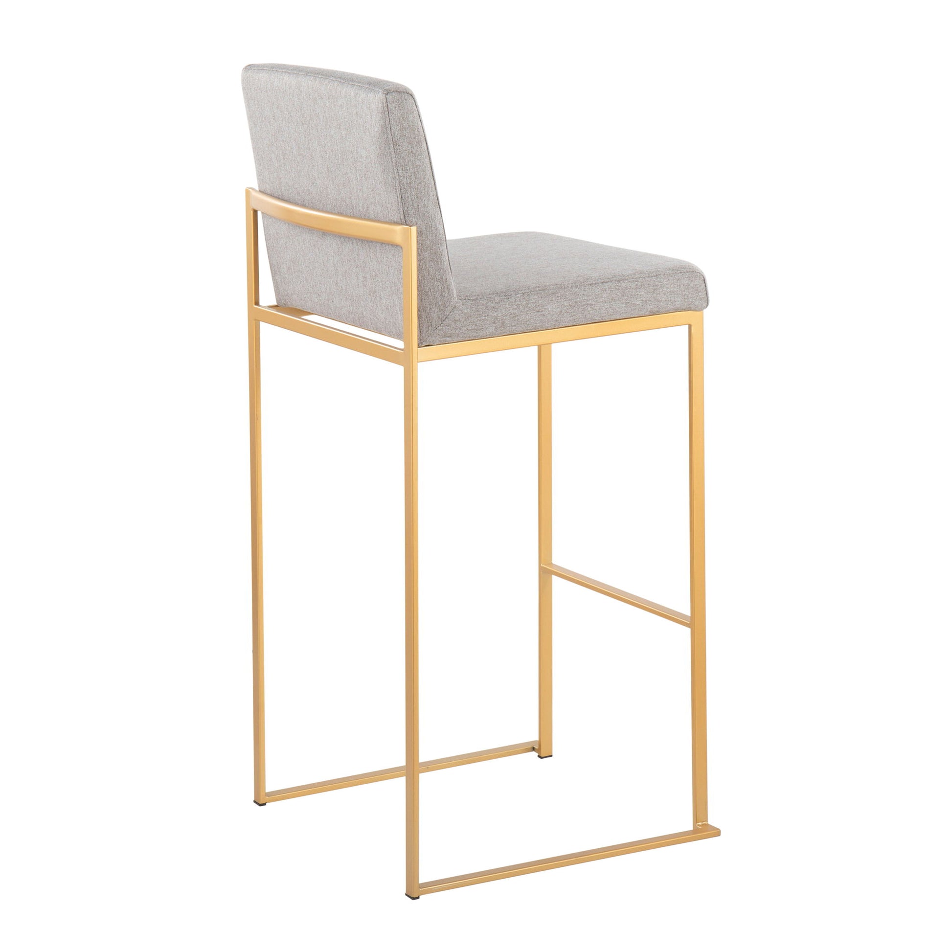 Fuji - Contemporary Design High Back Barstool (Set of 2) - Best Buy Furniture