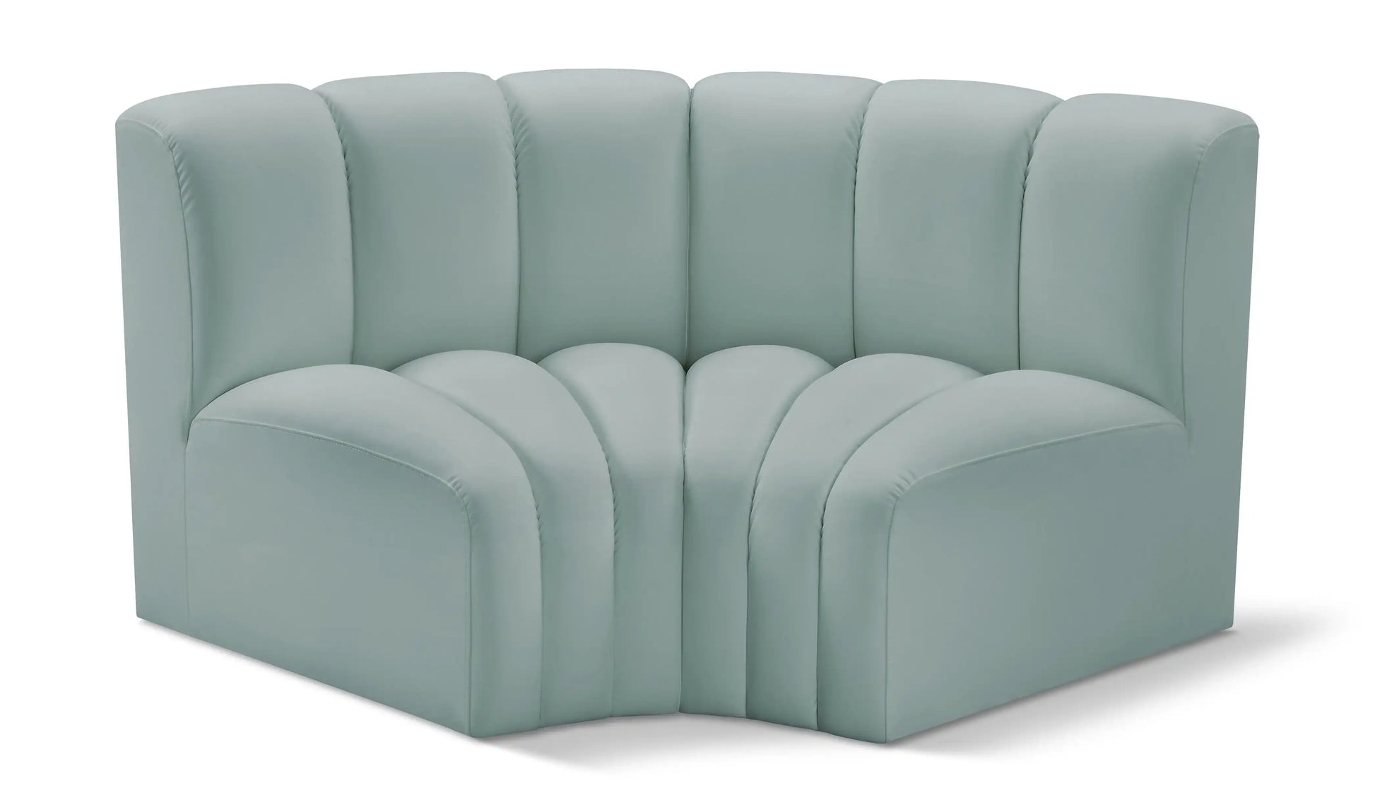 Arc - Faux Leather 2 Piece Modular Sofa - Best Buy Furniture
