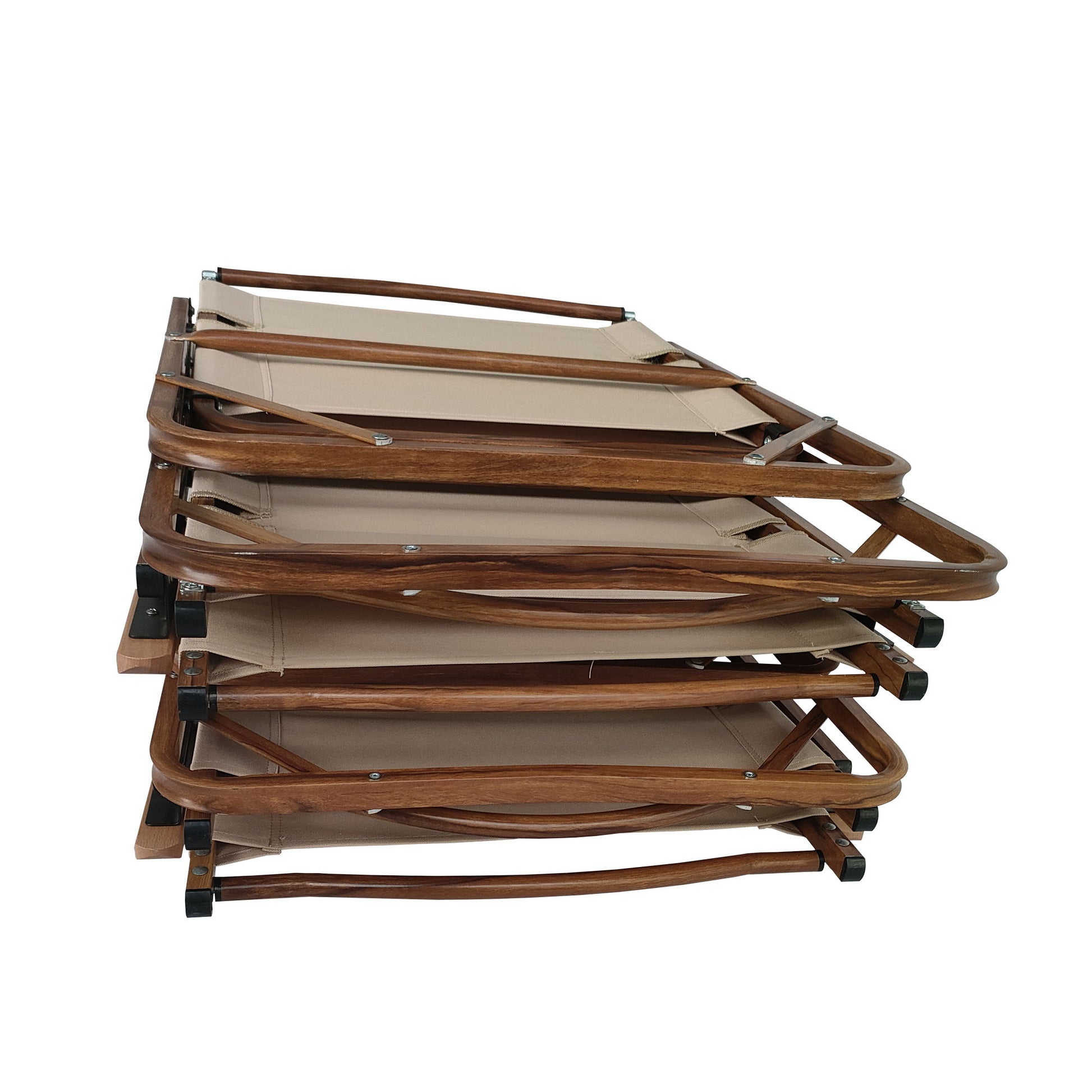 Comfy Foldable And Portable Chair With Armrests, Indoor And Outdoor (Set of 4) - Brown - Best Buy Furniture