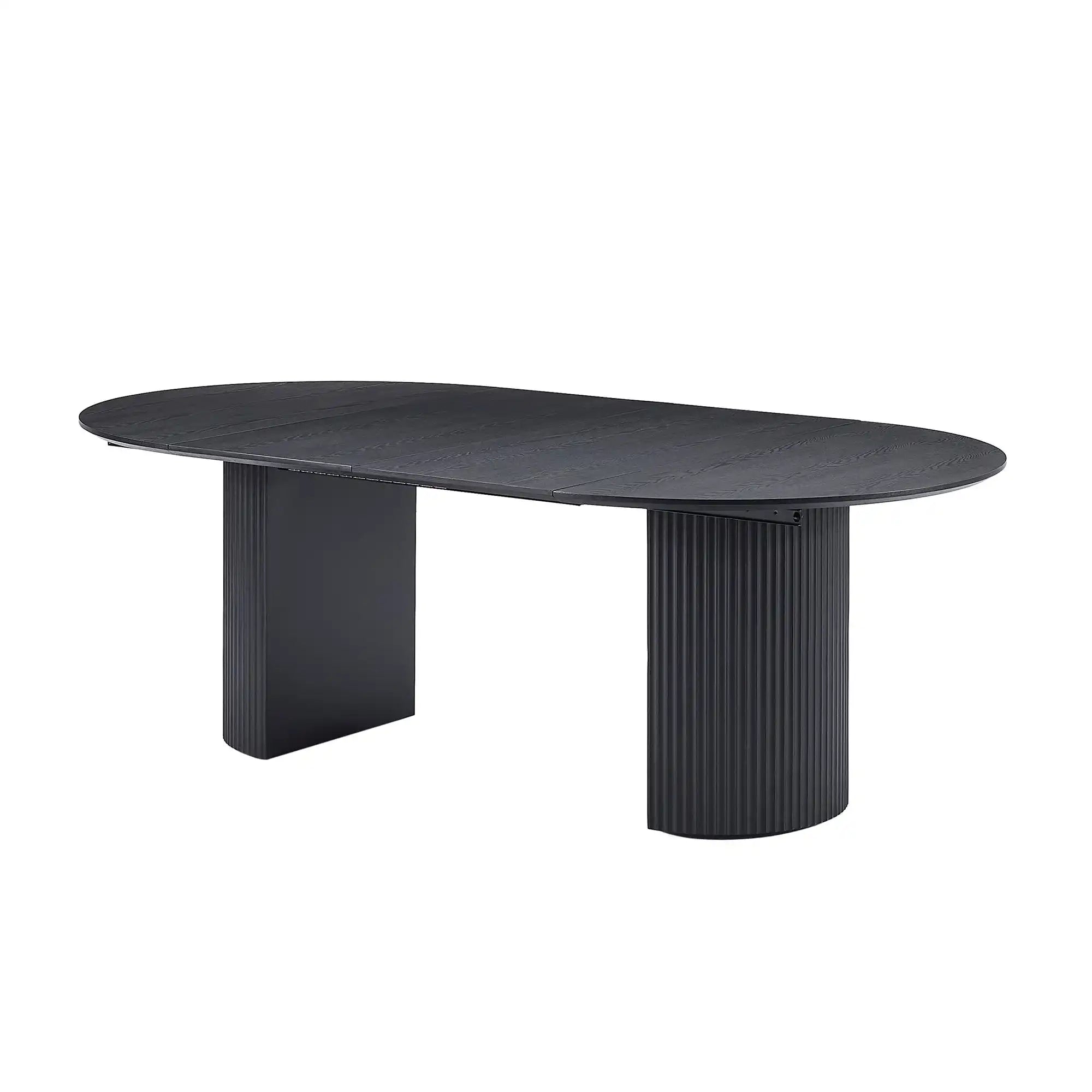 Expandable Solid Top Dining Table, Modern Black Kitchen Table - Best Buy Furniture