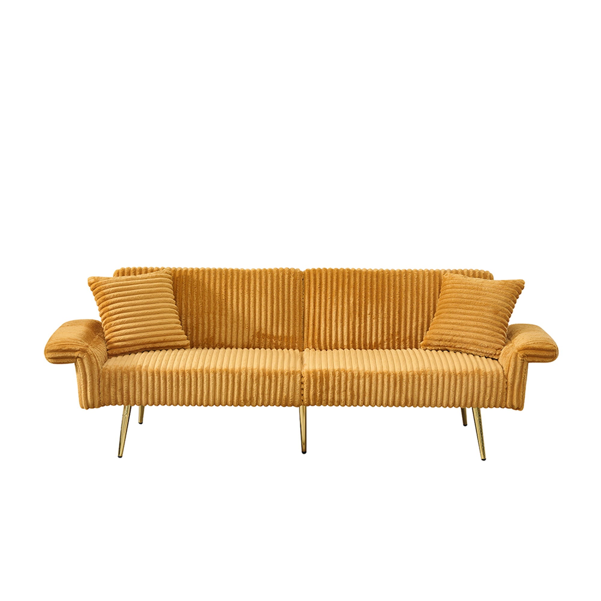 Luxury Corduroy Foldable Double Sofa Bed With Folding Armrests - Best Buy Furniture