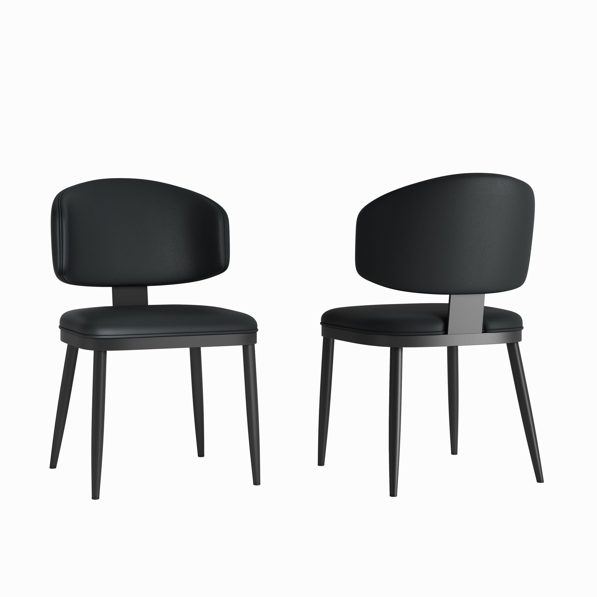 Modern Design Dining Chairs (Set of 2) - Black - Best Buy Furniture