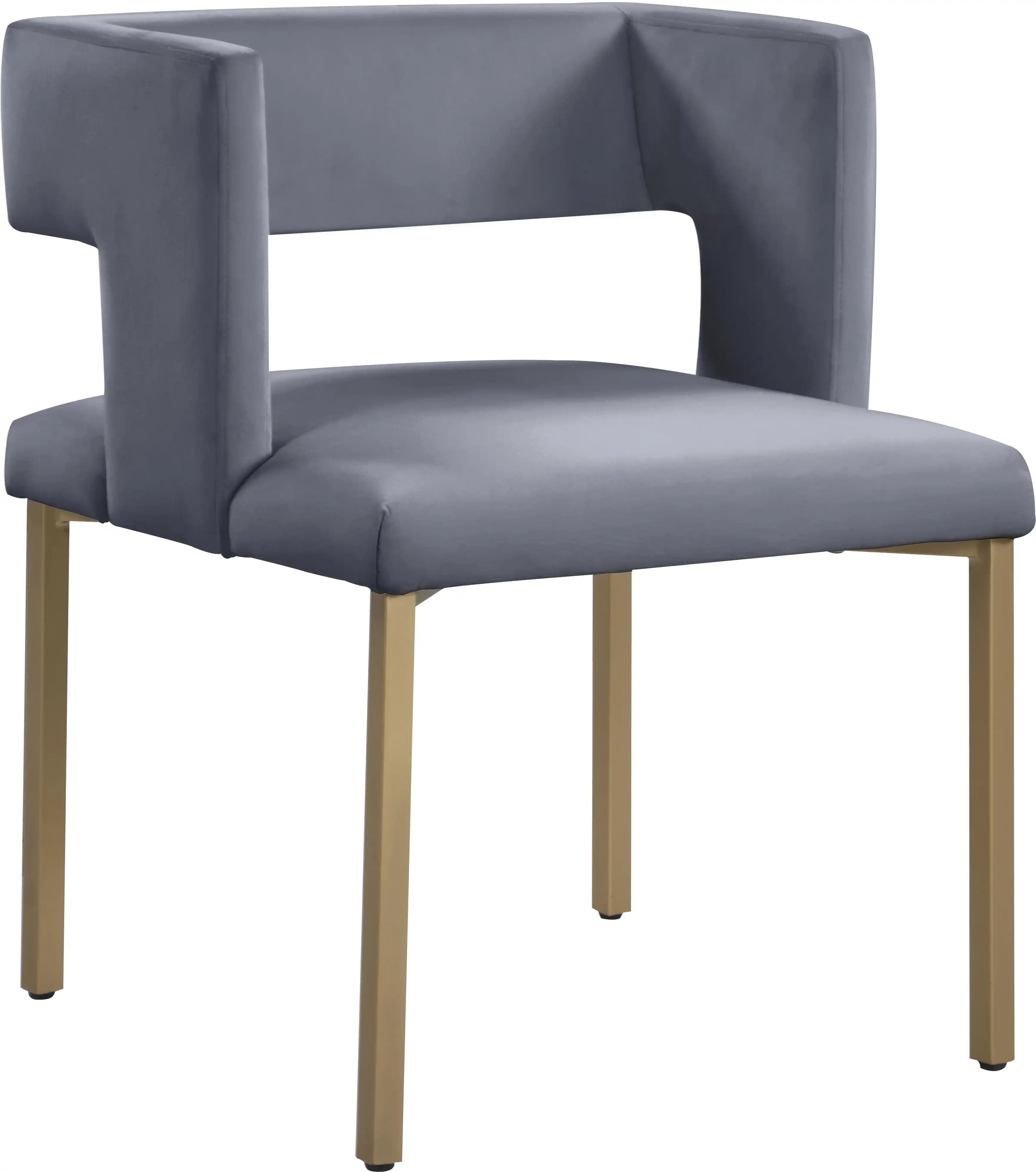 Caleb - Dining Chair with Gold Legs (Set of 2) - Best Buy Furniture