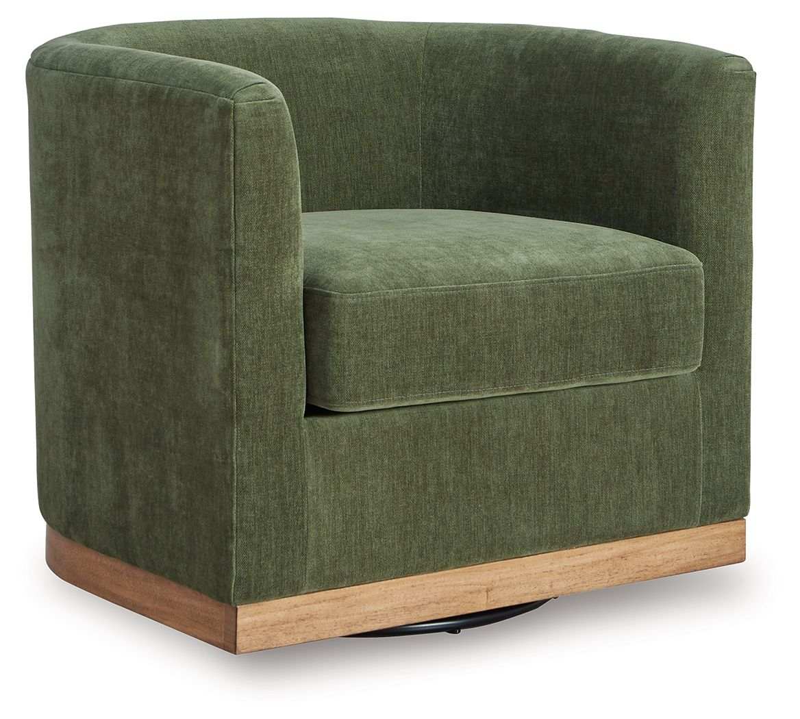 Jersonlow - Swivel Chair - Forest Green - Best Buy Furniture