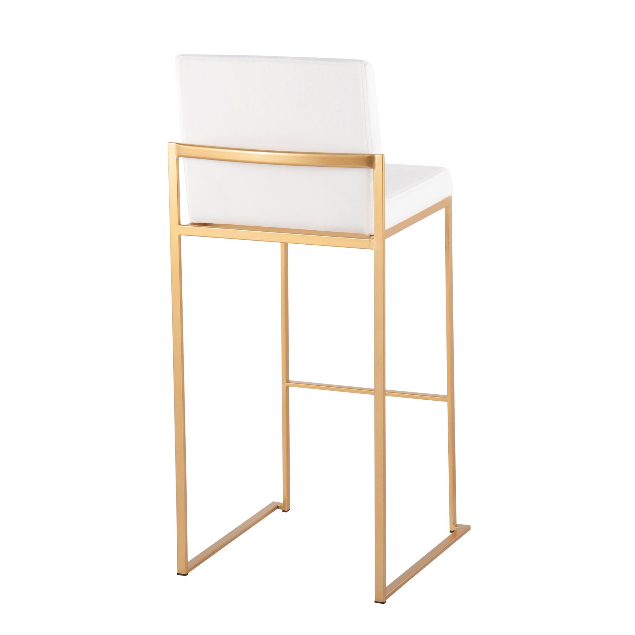 Fuji - Contemporary Design High Back Barstool (Set of 2) - Best Buy Furniture