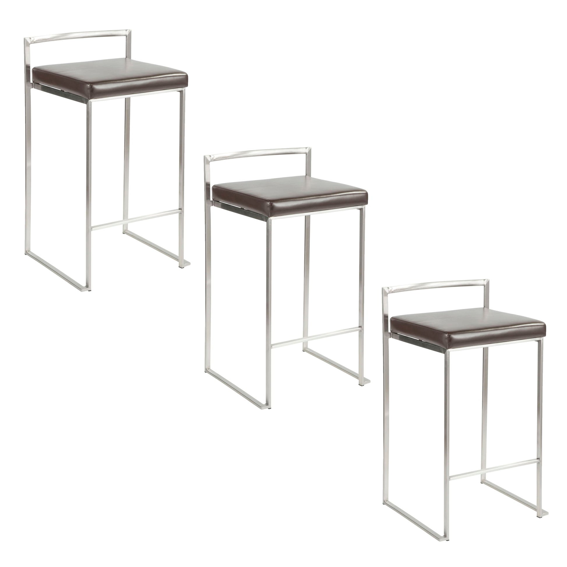 Fuji - Elegant Design Contemporary Stackable Counter Stool - Best Buy Furniture