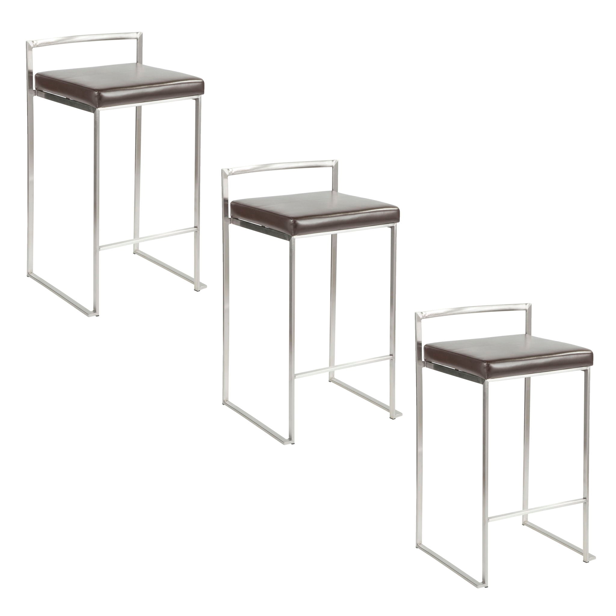 Fuji - Elegant Design Contemporary Stackable Counter Stool - Best Buy Furniture