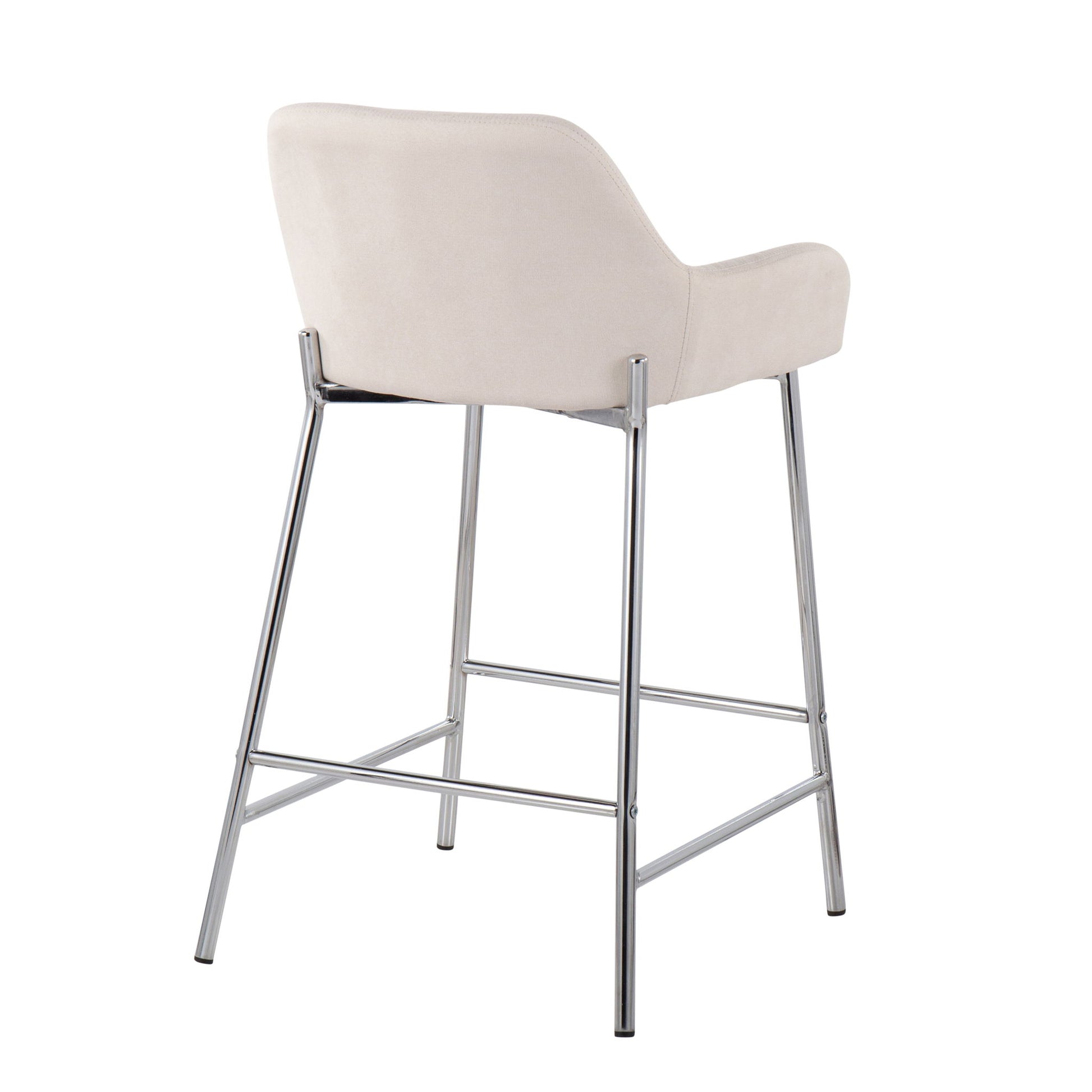 Daniella - Contemporary Fixed Height Counter Stool With Metal Legs (Set of 2) - Best Buy Furniture