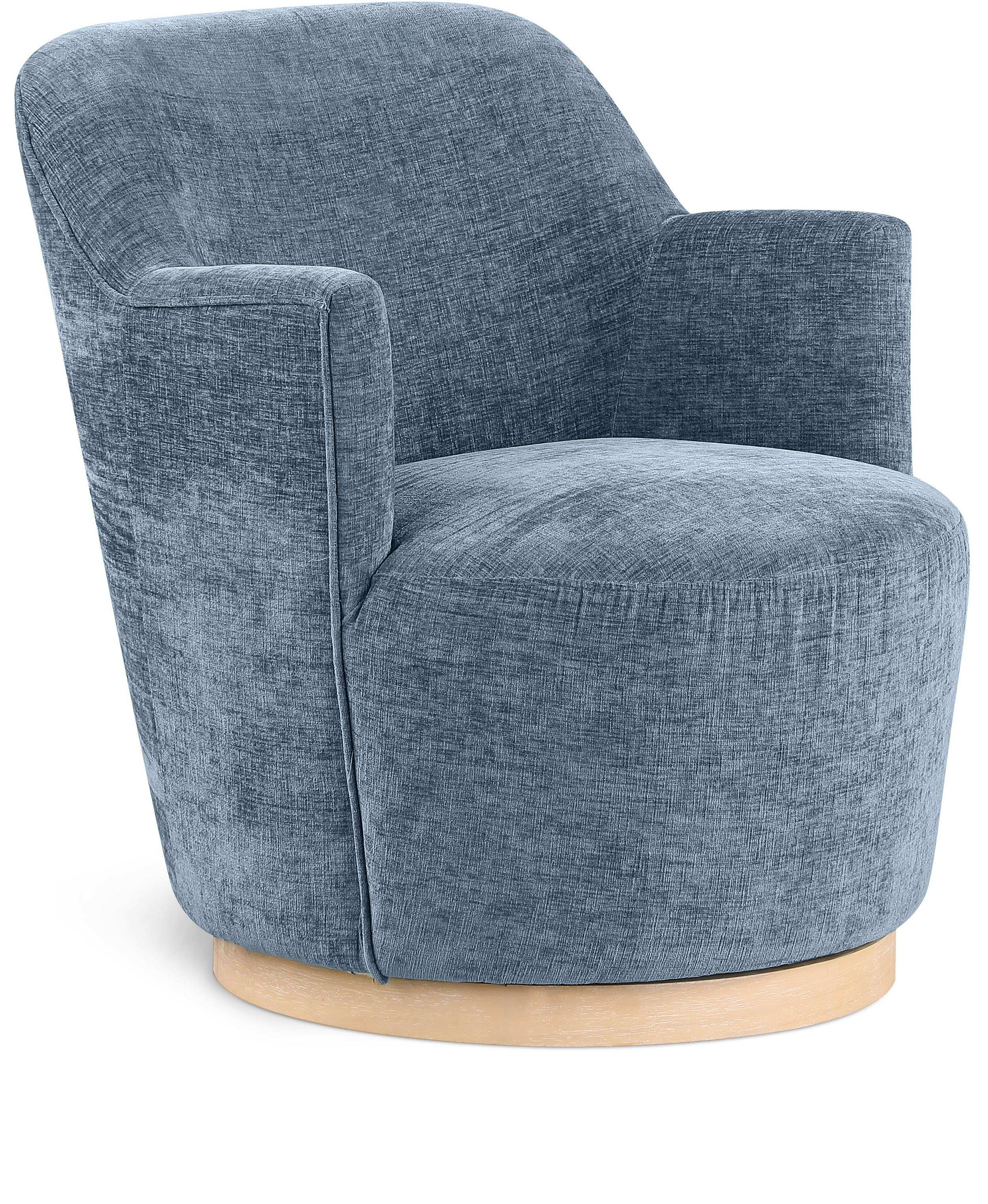 Clarita - Chenille Swivel Accent Chair - Best Buy Furniture