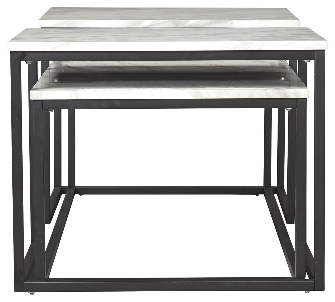 Donnesta - Occasional Table Set (Set of 3) - Gray / Black - Best Buy Furniture