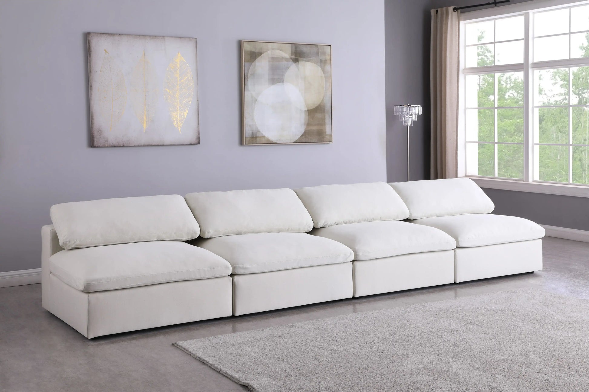 Serene - Modular Armless 4 Seat Sofa - Best Buy Furniture