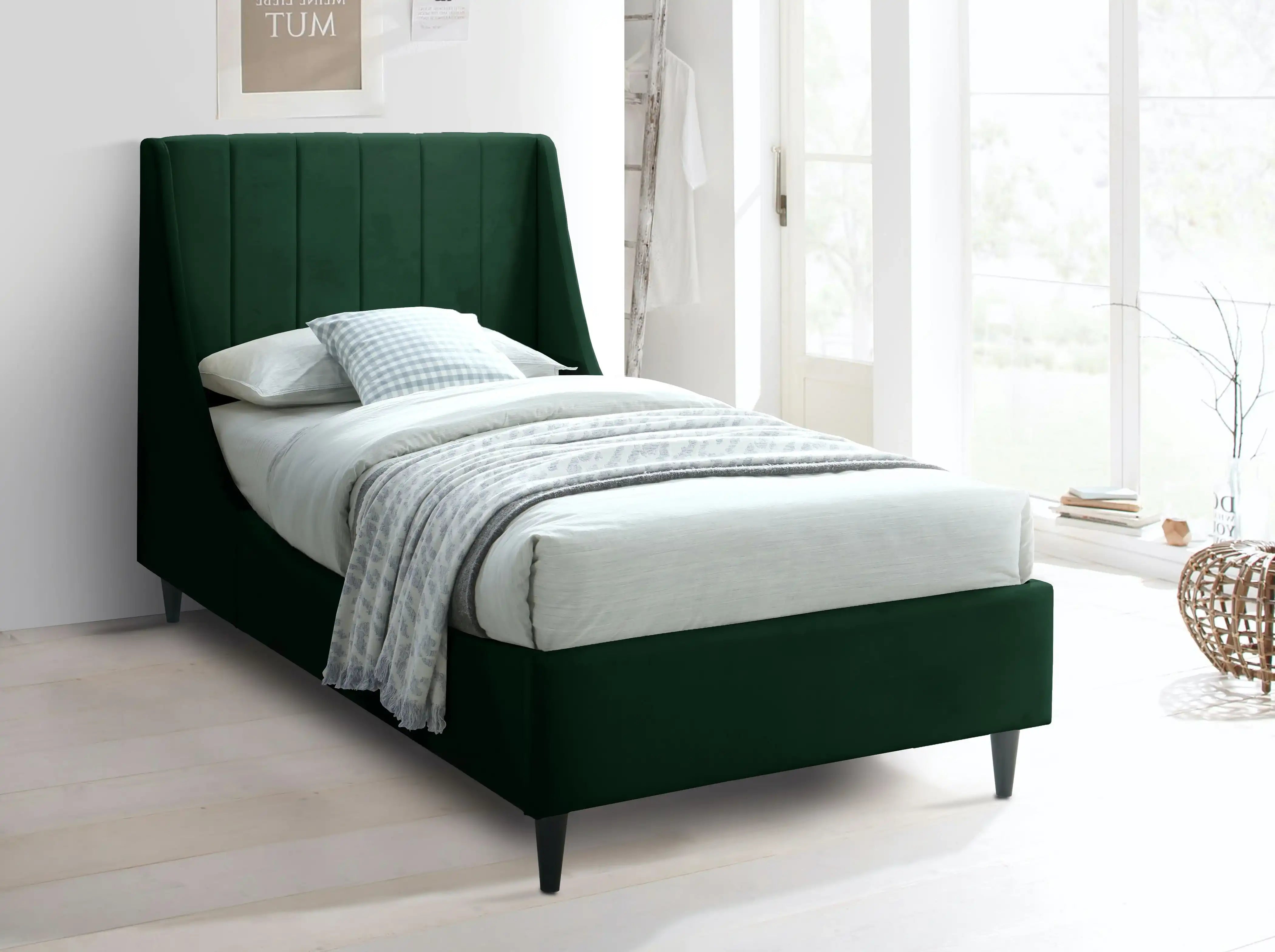 Eva - Velvet Bed - Best Buy Furniture