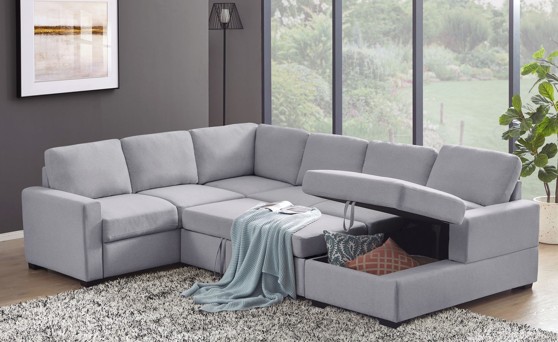 Ketterman - 4 Piece Upholstered Sectional - Best Buy Furniture