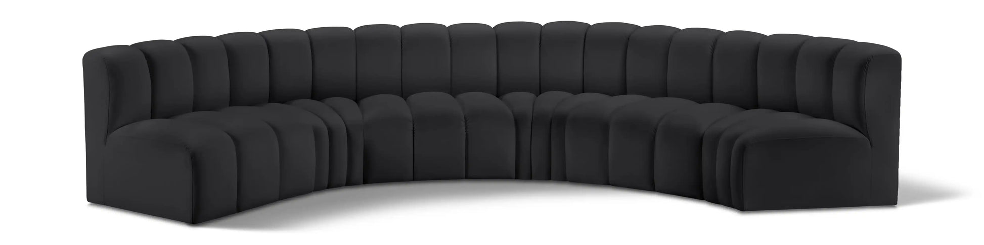 Arc - Faux Leather 6 Piece U-Shaped Modular Sofa - Best Buy Furniture