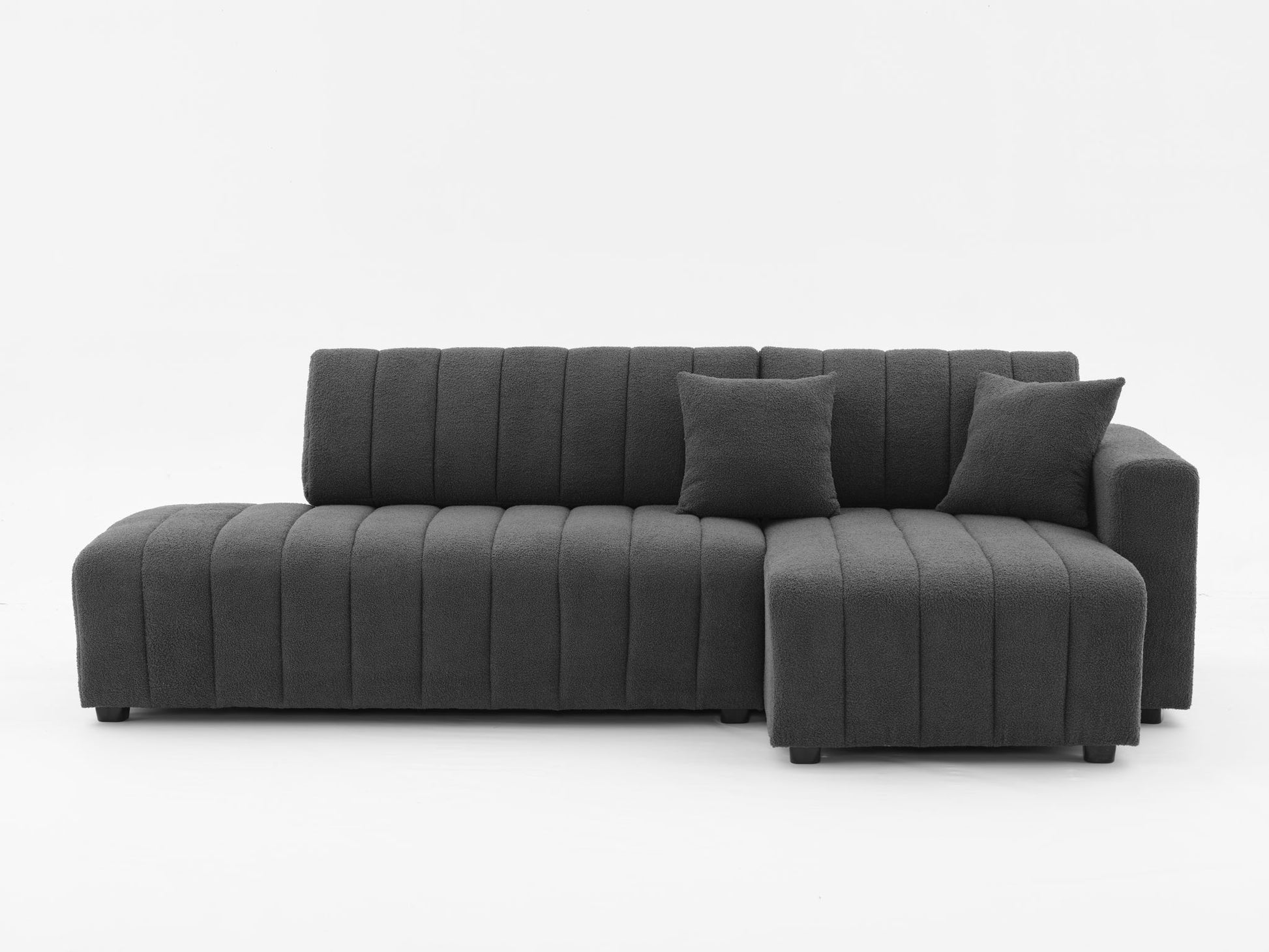 Jessica - Lamb Wool Sectional Sofa With Chaise - Best Buy Furniture
