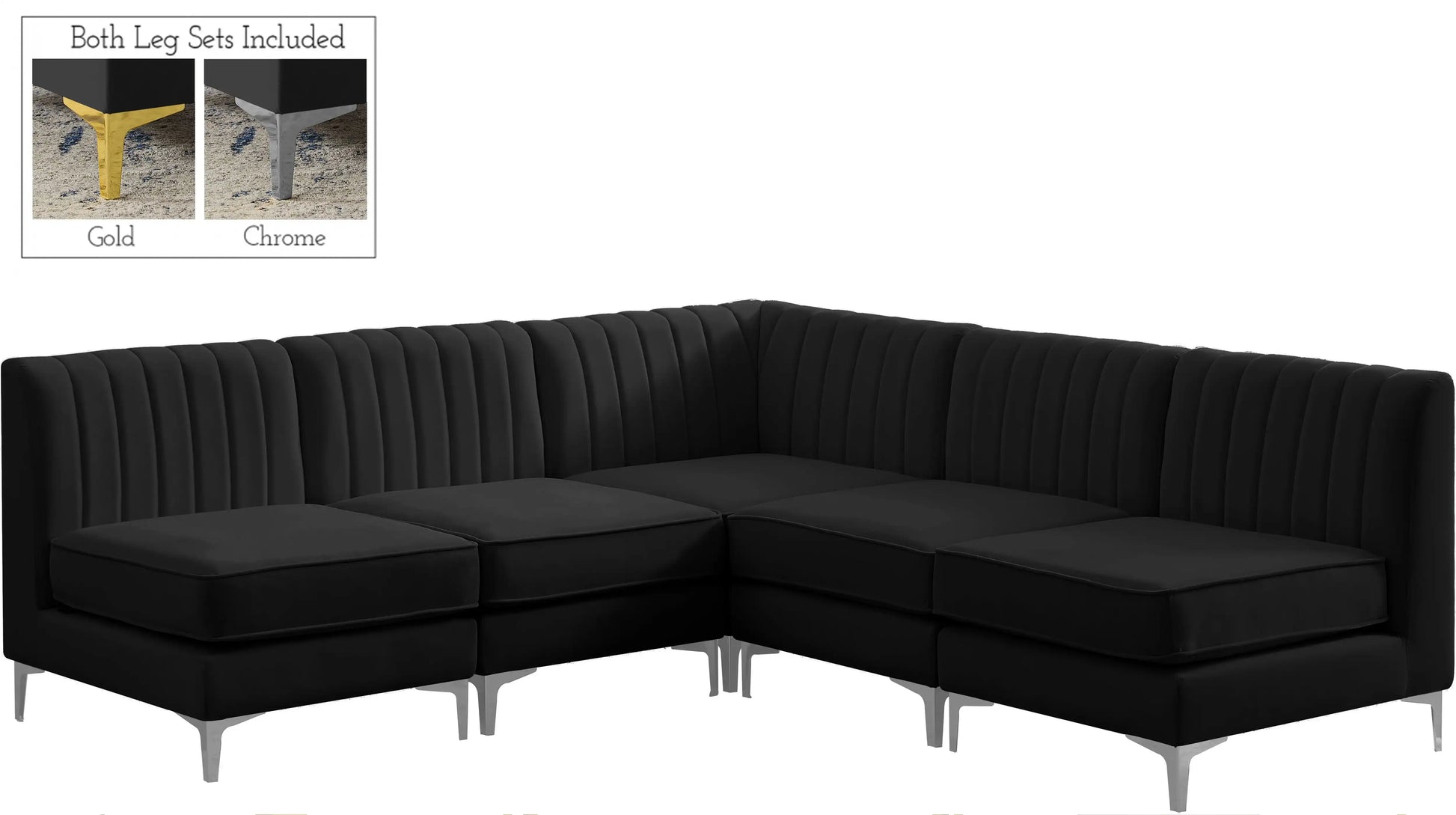 Alina - 5 Piece Armless Sectional - Best Buy Furniture