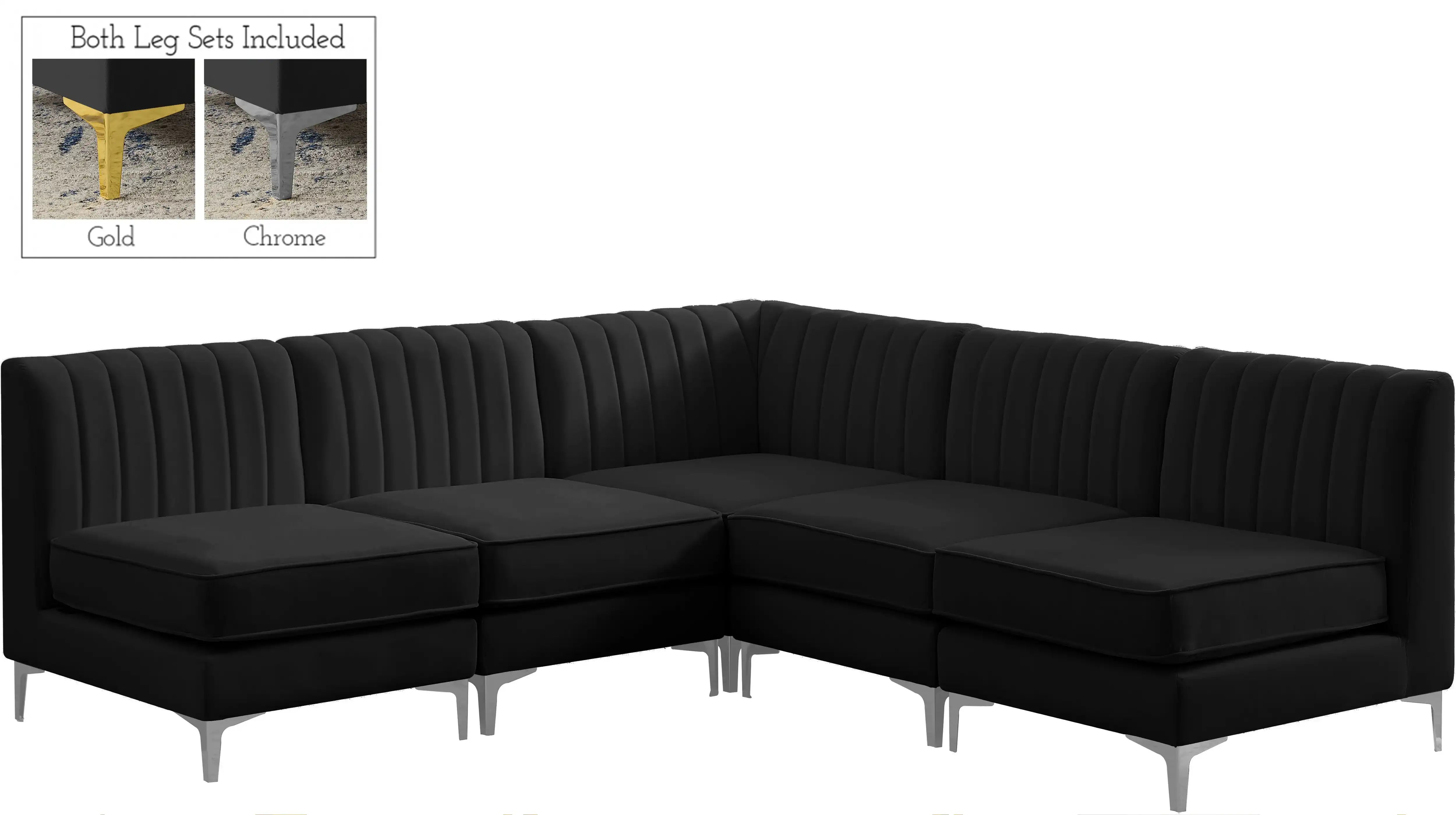 Alina - 5 Piece Armless Sectional - Best Buy Furniture