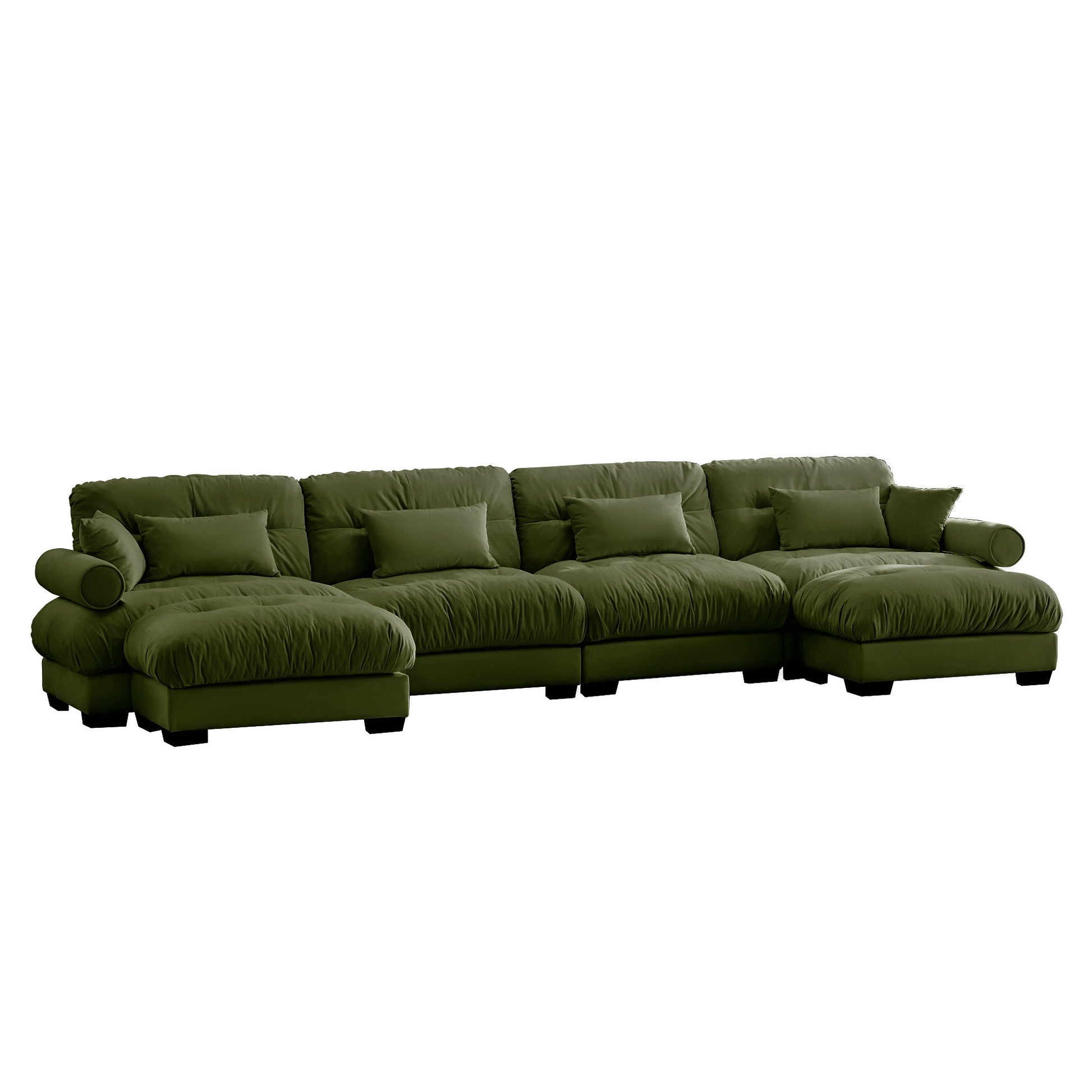 Super Comfort Oversized Modular Sectional Sofa With Movable Ottoman - Best Buy Furniture